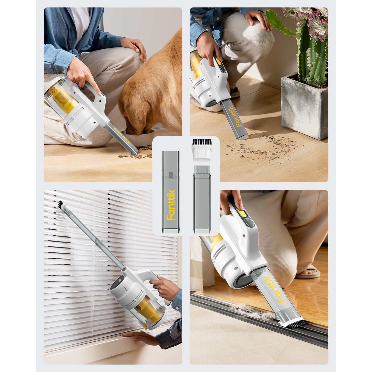 Aspiradora de Coche Fanttik V9 Inalámbrica 15000Pa 600ml