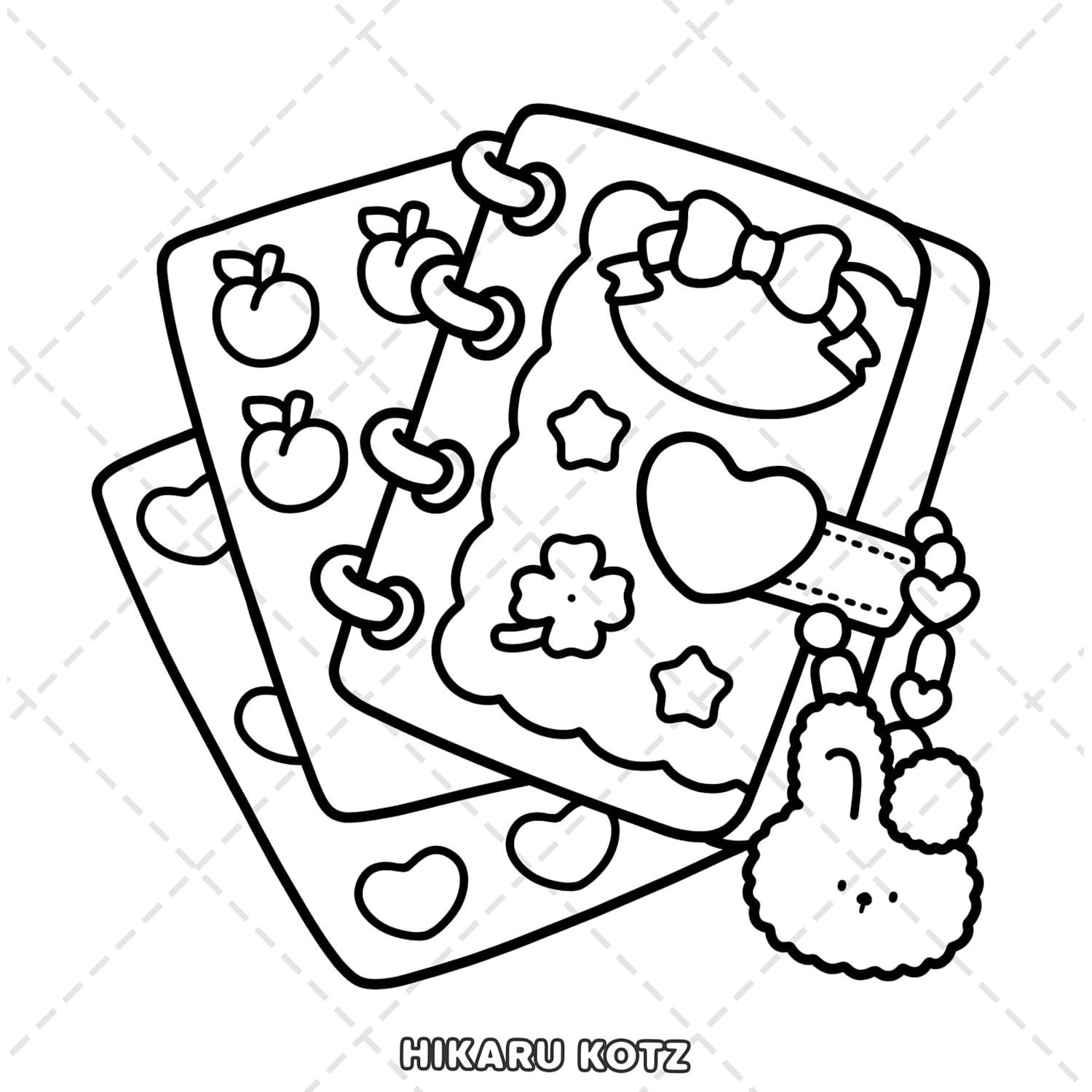 Sweet Girl: Bold and Easy Coloring Book for Adults and Teens Featuring Lovely Matched Items