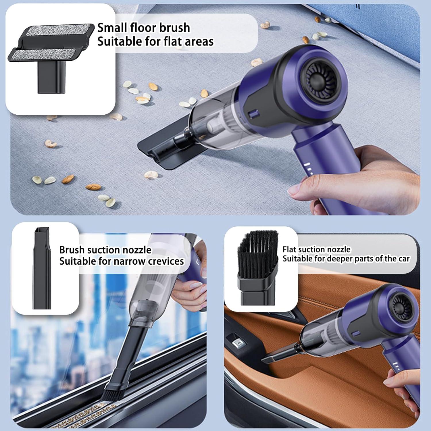 Aspiradora de Coche Portátil Wagkew 20000PA 120W Sin Cable