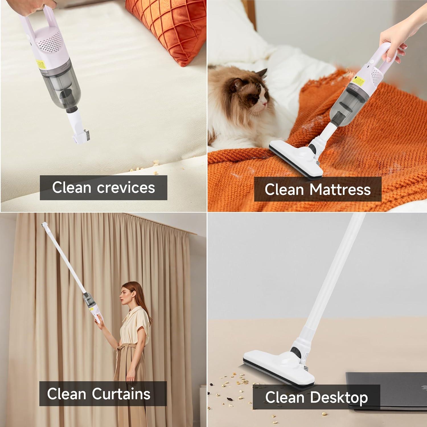 Aspiradora de Mano TROURAY 350W con Filtro HEPA y Accesorios