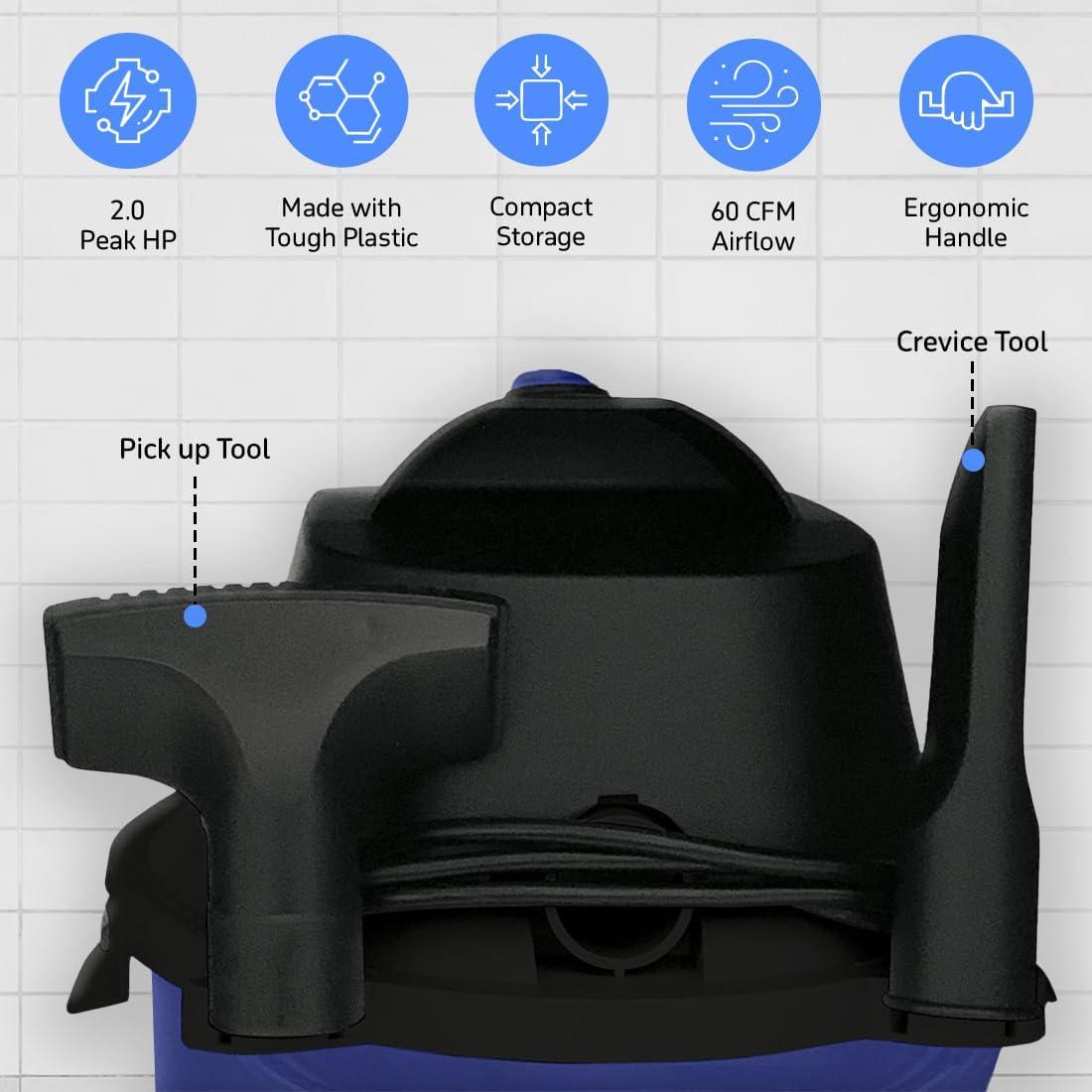 Aspiradora Húmeda y Seca Koblenz WD-2L 2 Galones 2 HP