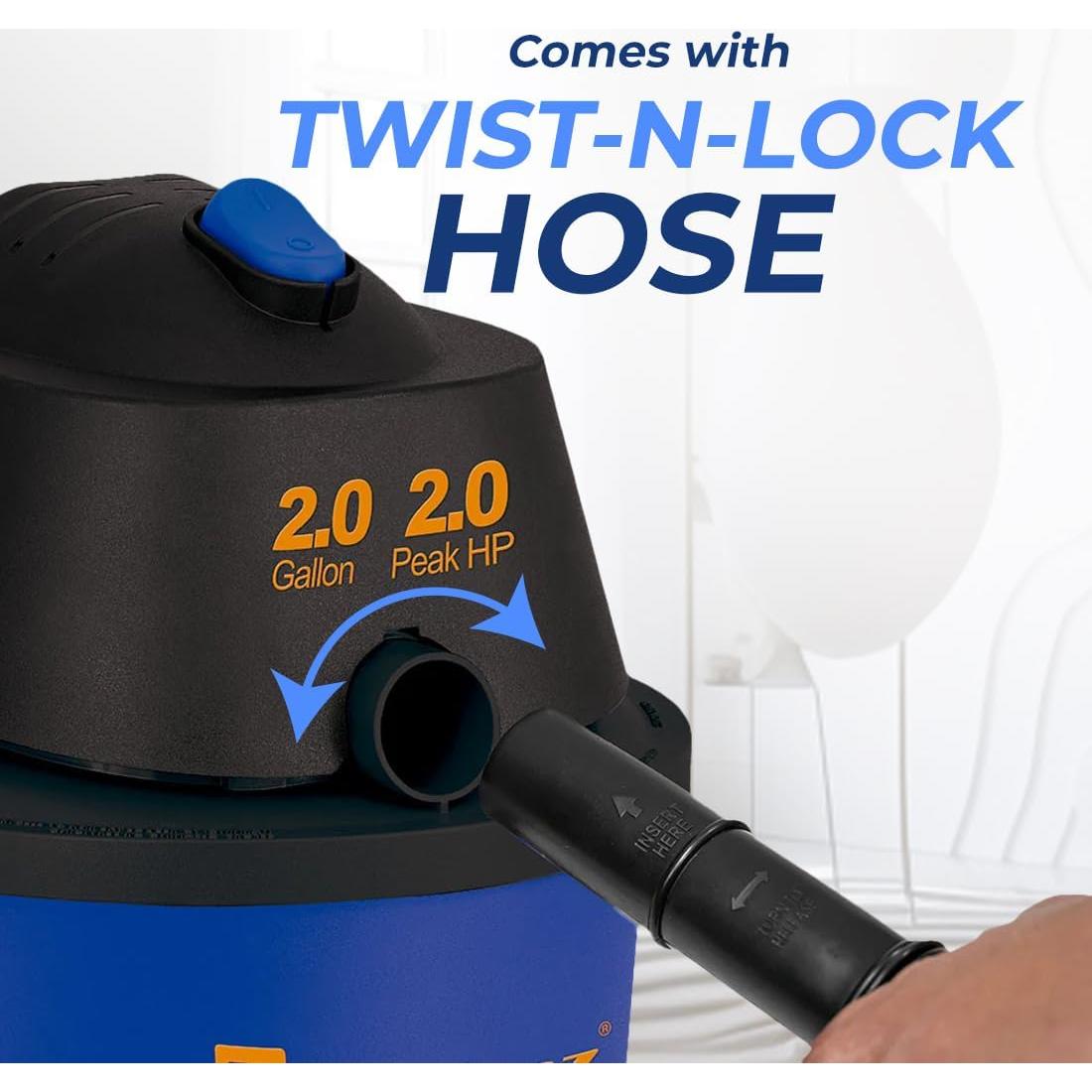 Aspiradora Húmeda y Seca Koblenz WD-2L 2 Galones 2 HP