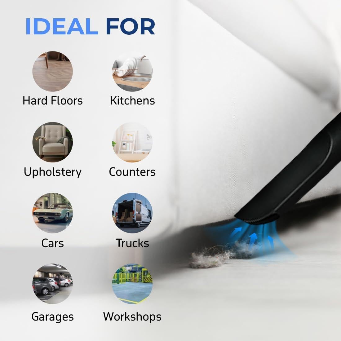 Aspiradora Húmeda y Seca Koblenz WD-2L 2 Galones 2 HP