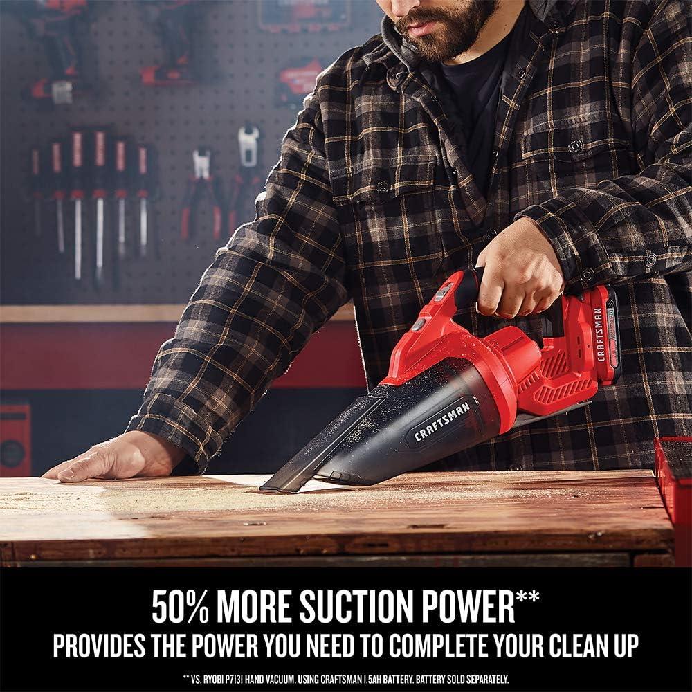 Aspiradora Manual Inalámbrica Craftsman V20 45 CFM 0.27 kg