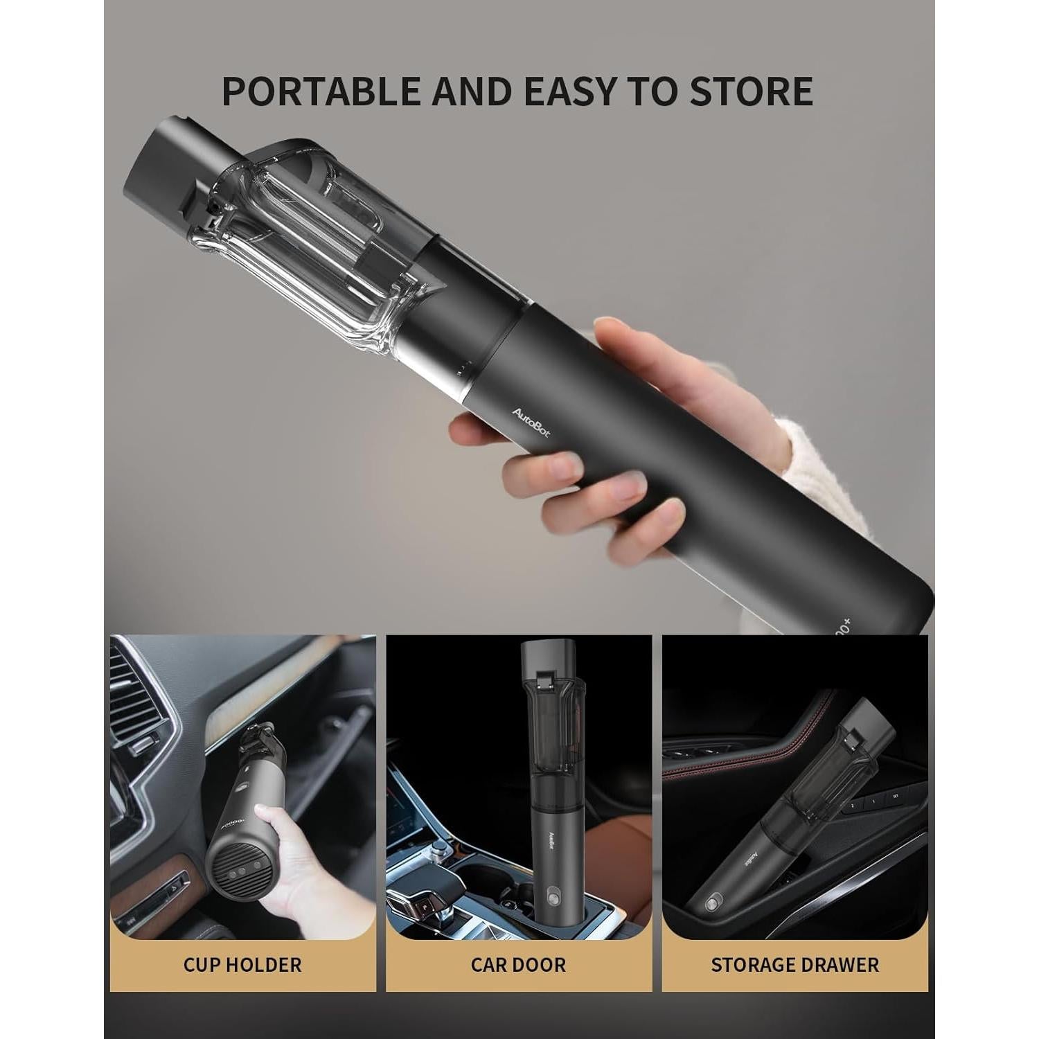 Aspiradora Portátil AutoBot ABVX003 - 20000PA Sin Cable