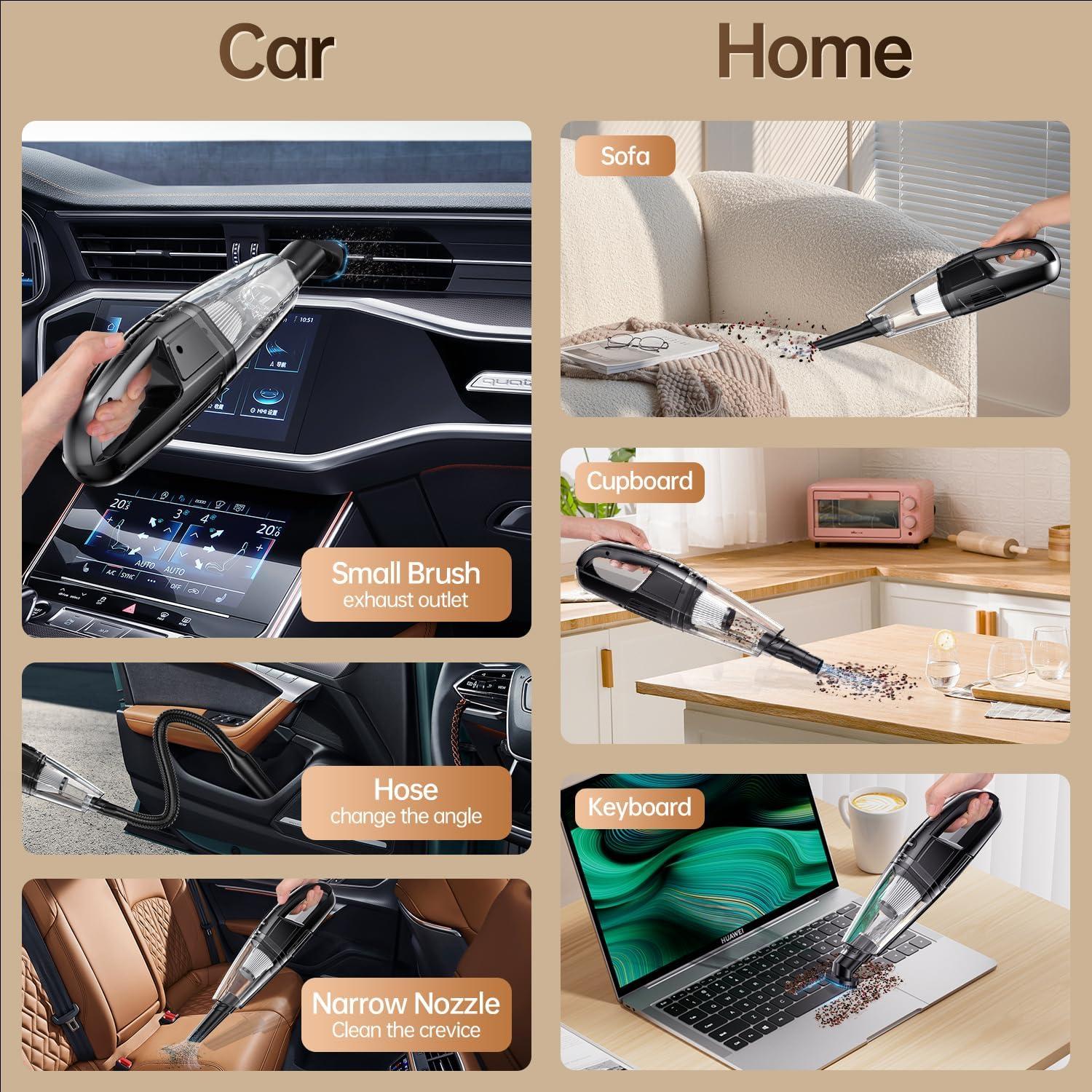 Aspiradora de Mano Inalámbrica Eguink H10 7000Pa 0.65L 25min