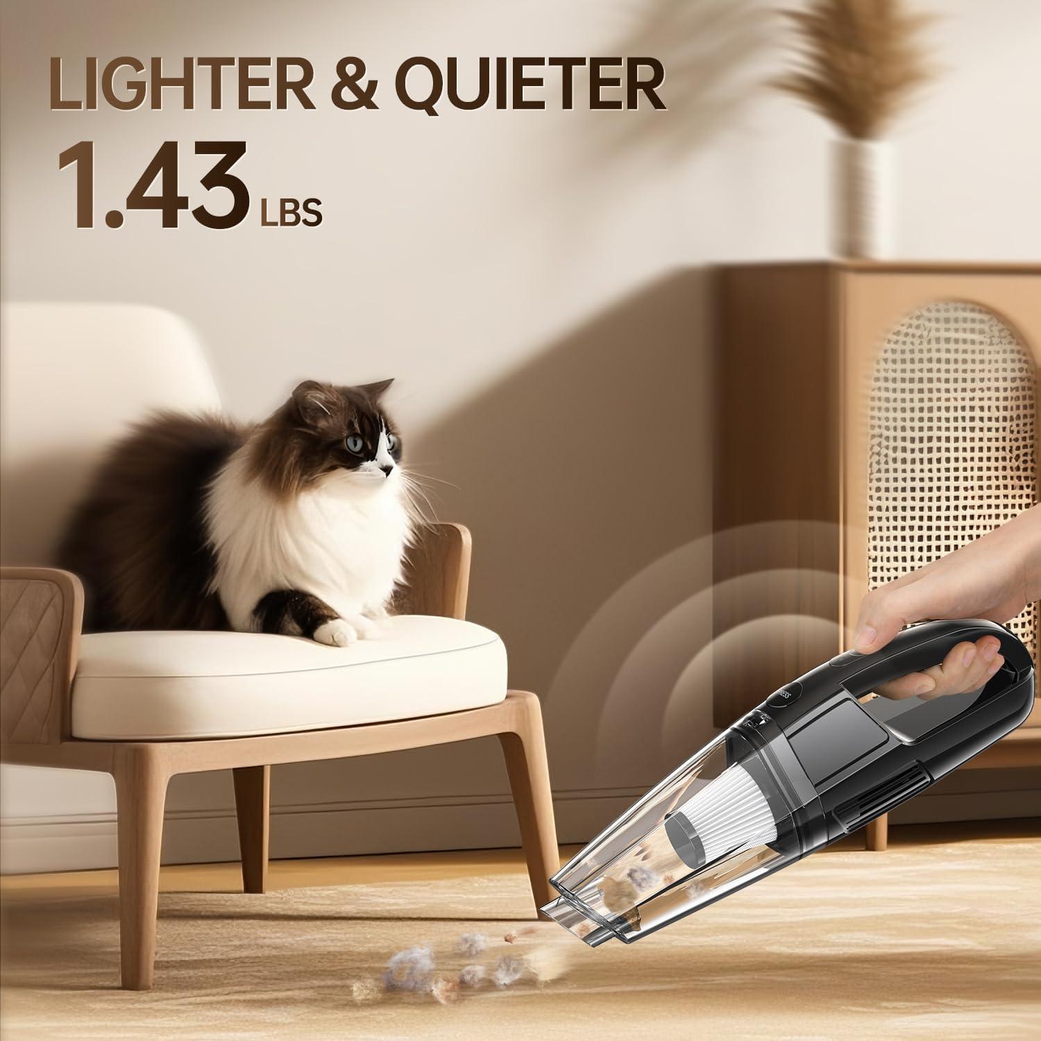 Aspiradora de Mano Inalámbrica Eguink H10 7000Pa 0.65L 25min