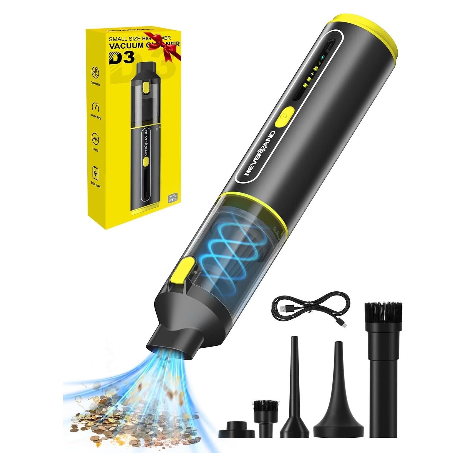 Aspiradora Portátil Inalámbrica NEVERLAND 20kPa 4 en 1