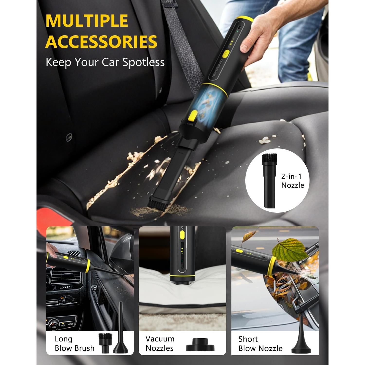 Aspiradora Portátil Inalámbrica NEVERLAND 20kPa 4 en 1