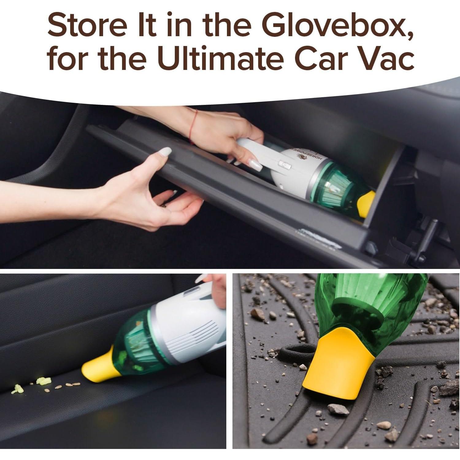 Aspiradora Inalámbrica Compacta Horsepower Duck, Fuerte Succión