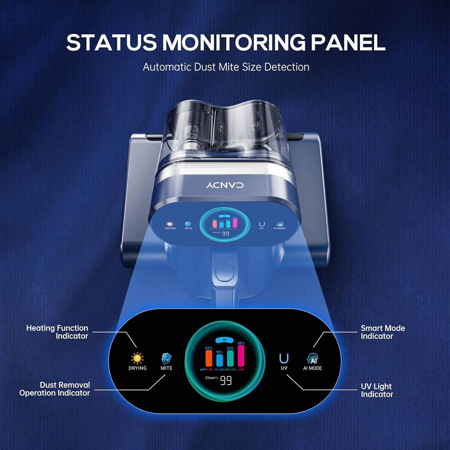Limpiador de Aspiradora Candy CS1S 16Kpa con Luz UV-C