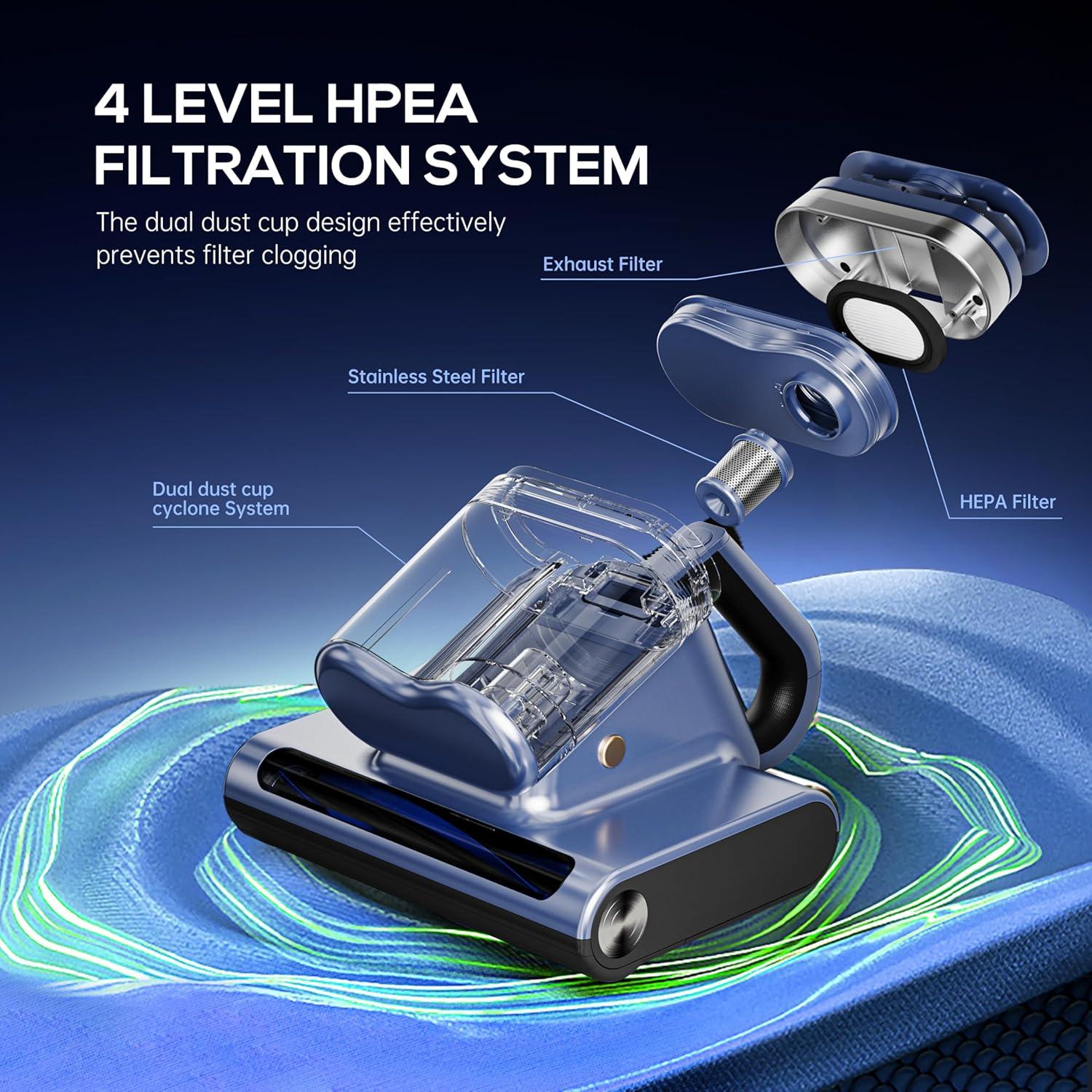 Limpiador de Aspiradora Candy CS1S 16Kpa con Luz UV-C