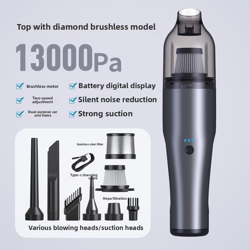 Aspiradora Inalámbrica de Mano Genérico 13000Pa USB Portátil