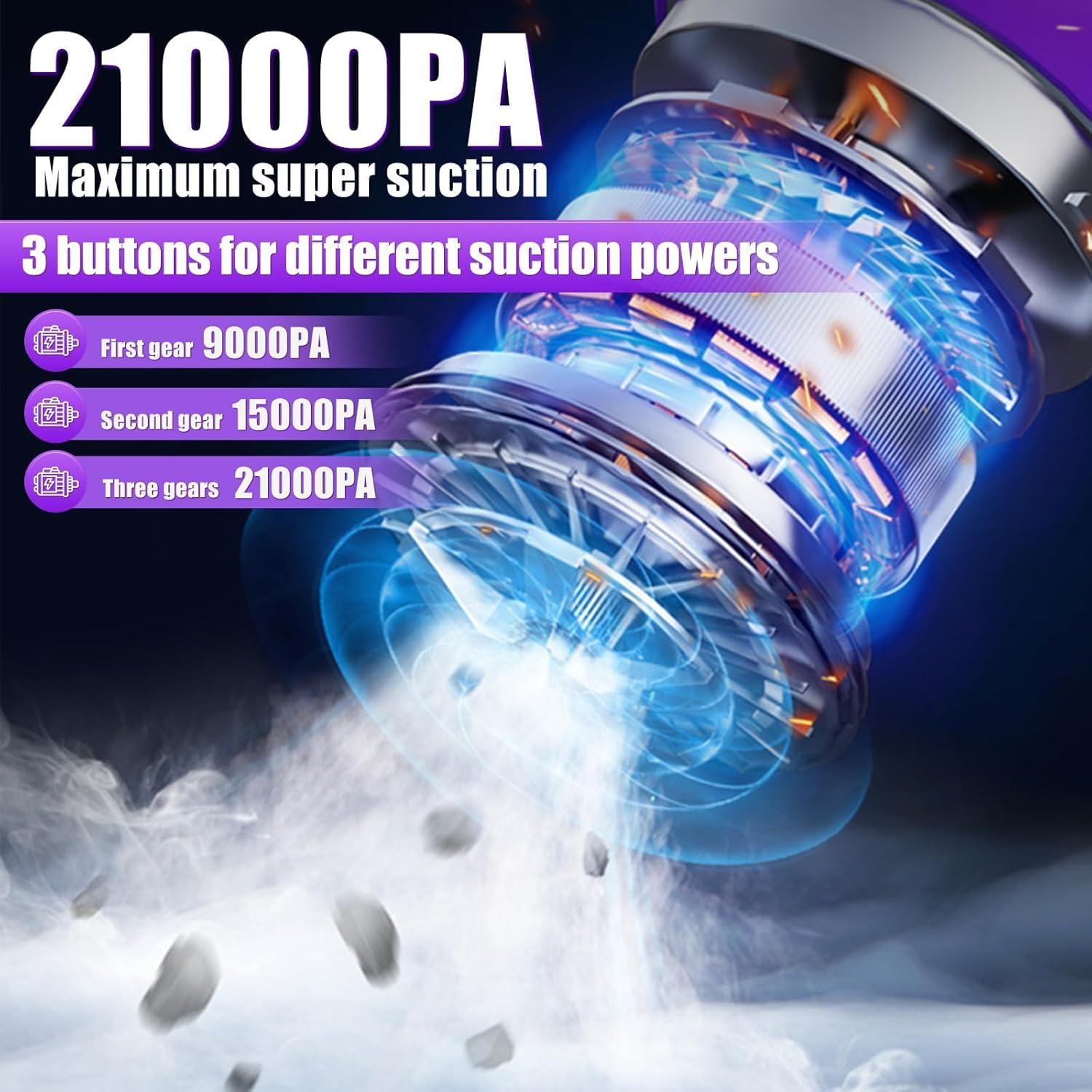 Aspiradora de Mano Inalámbrica DYNGSHOO UP1981 21000 PA