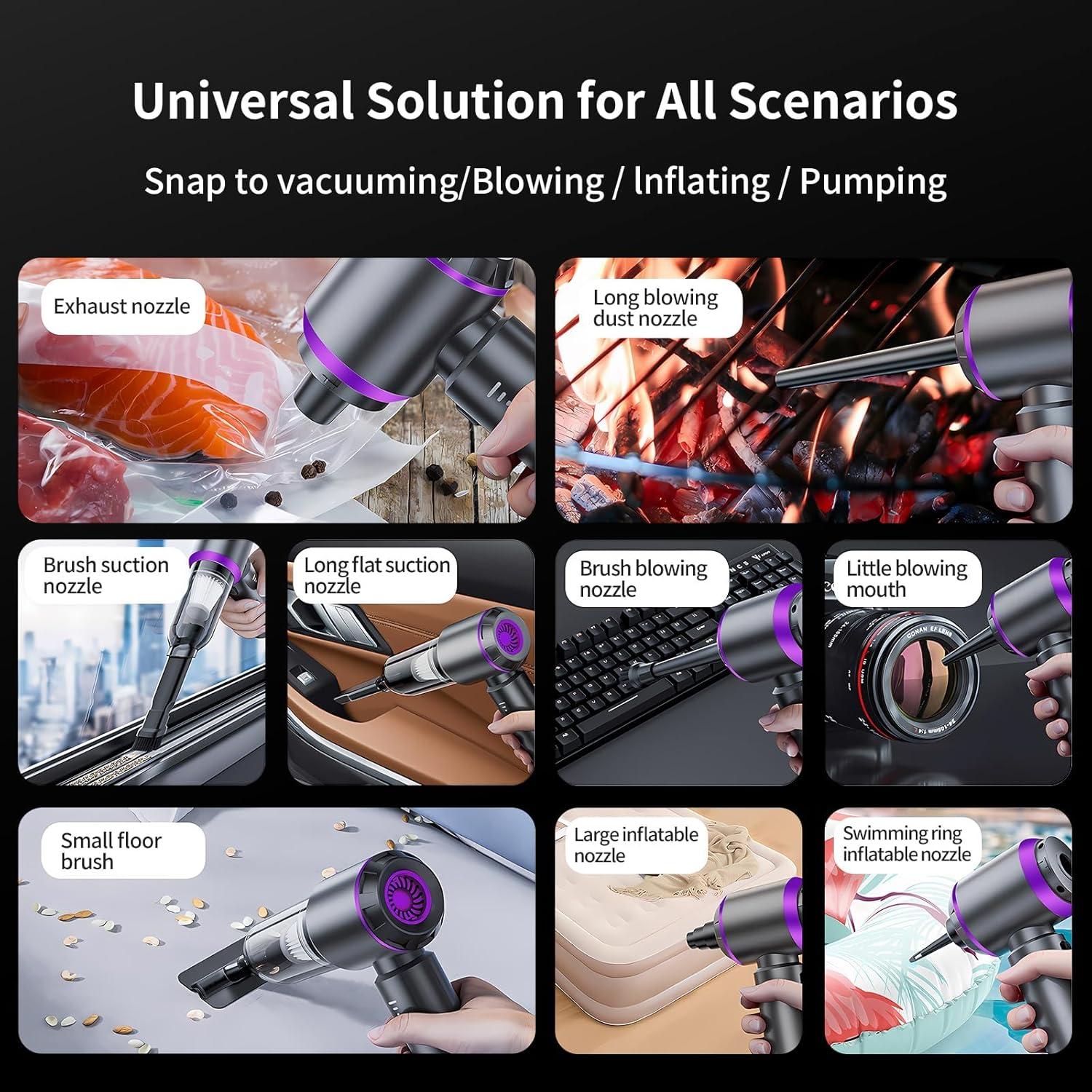 Aspiradora de Mano Inalámbrica DYNGSHOO UP1981 21000 PA