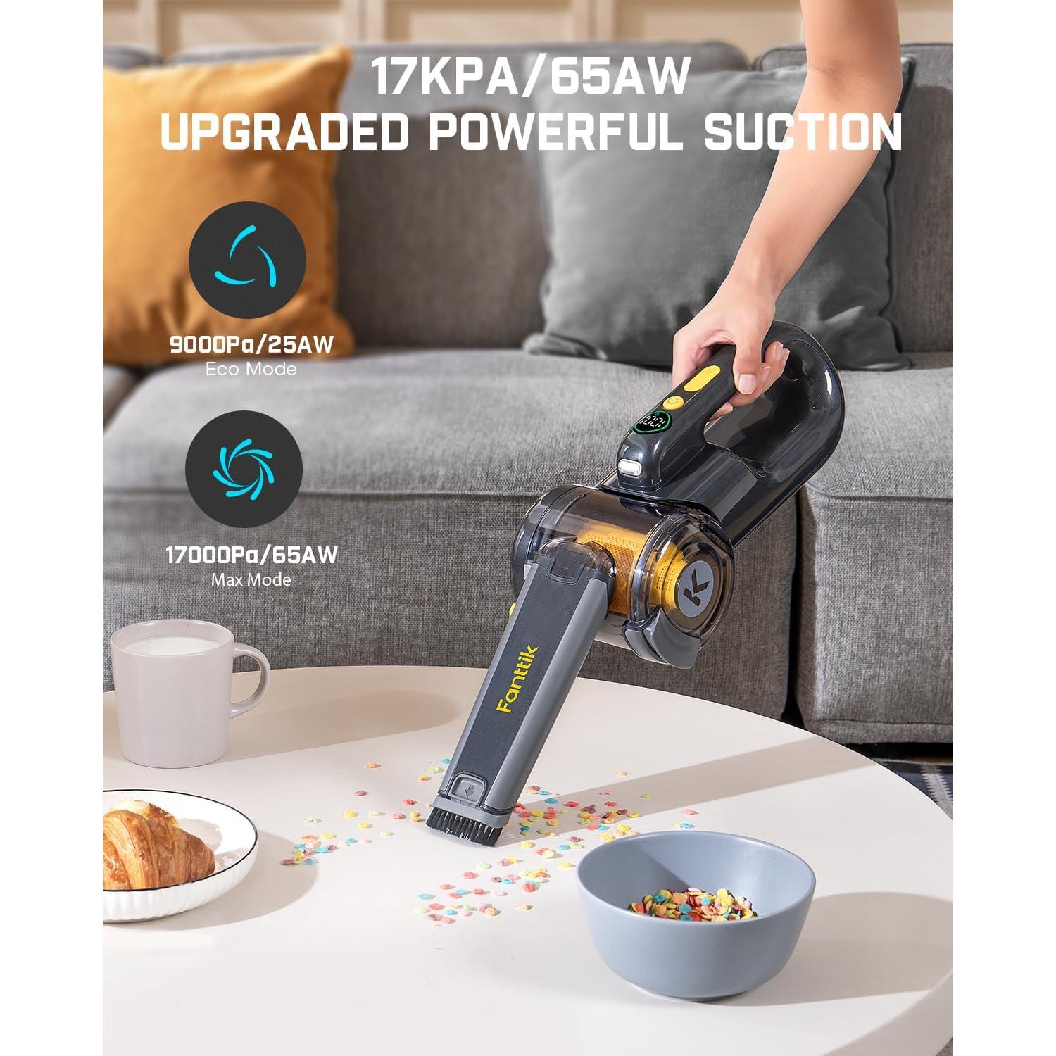 Aspiradora de Mano Fanttik Fold V10 Ultra Deluxe 17000Pa