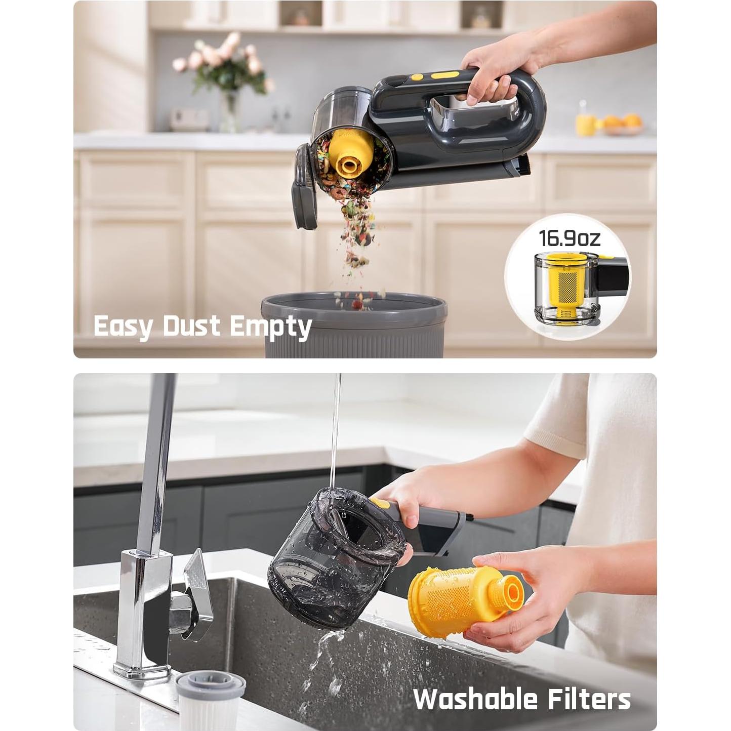 Aspiradora de Mano Fanttik Fold V10 Ultra Deluxe 17000Pa