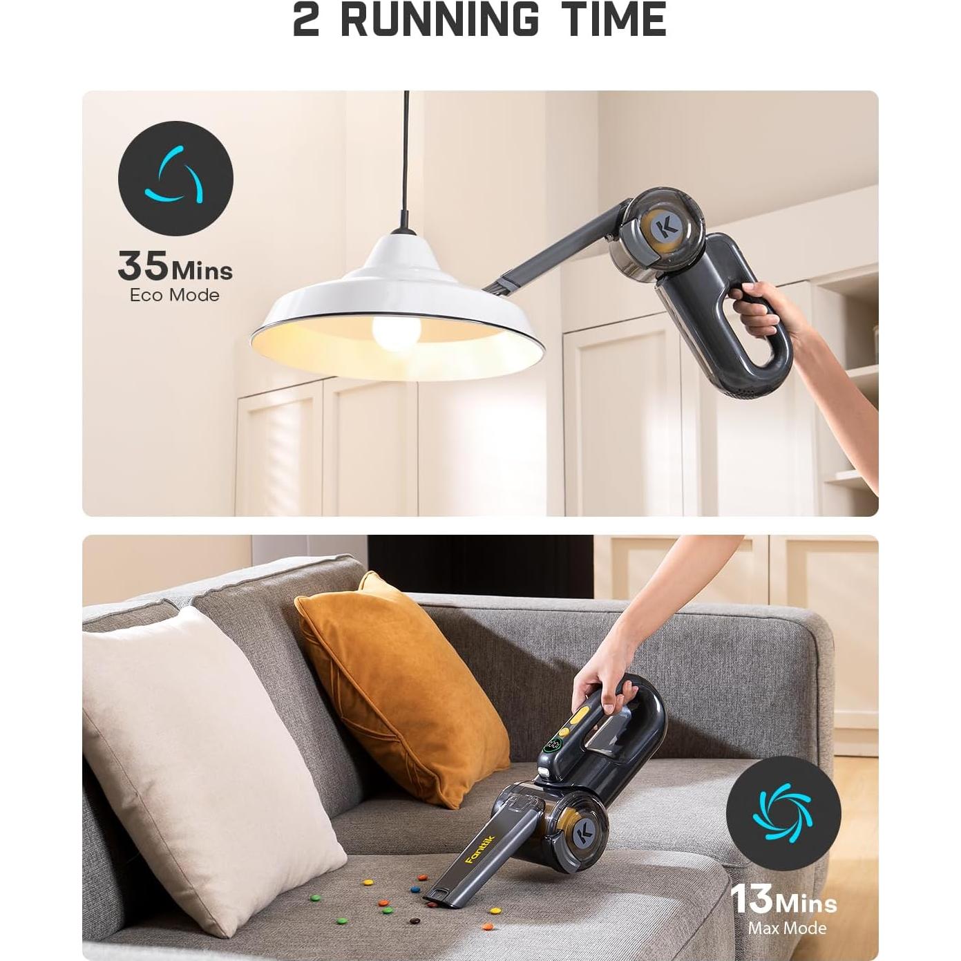 Aspiradora de Mano Fanttik Fold V10 Ultra Deluxe 17000Pa