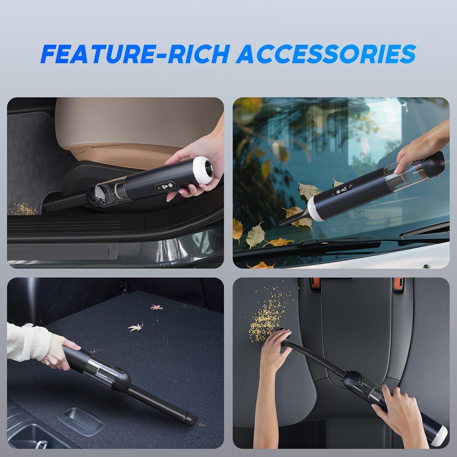 Aspiradora Portátil Inalámbrica Holyask V11S 18000PA 3 Modos