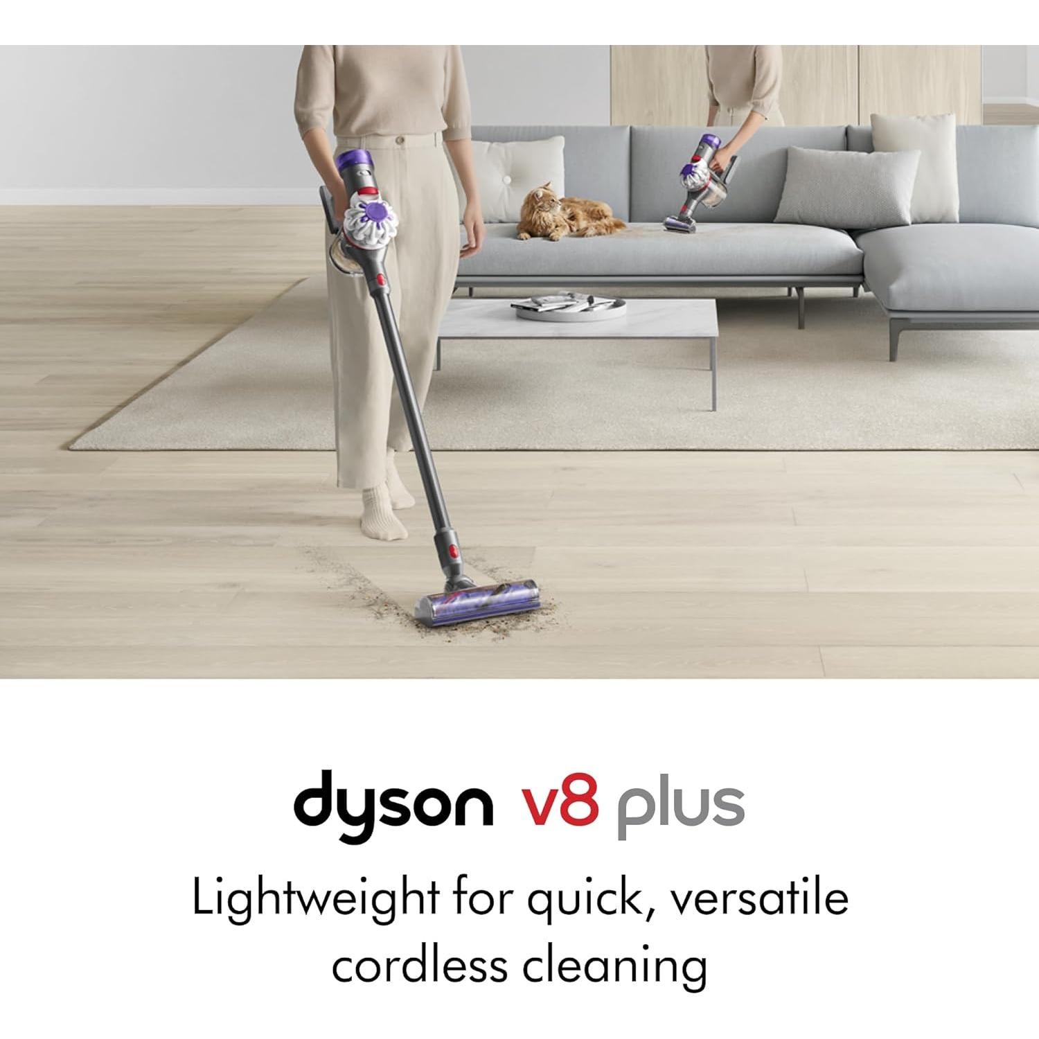 Aspiradora Inalámbrica Dyson V8 Plus 1400W 40min Mascotas