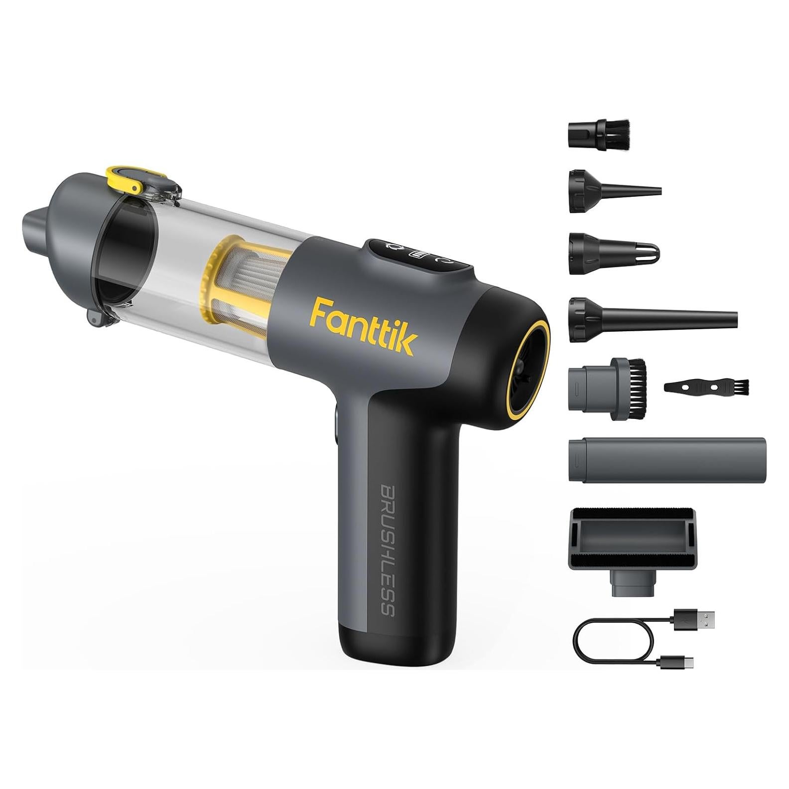 Aspiradora de Coche Fanttik Slim V9 Mix 4 en 1 Inalámbrica