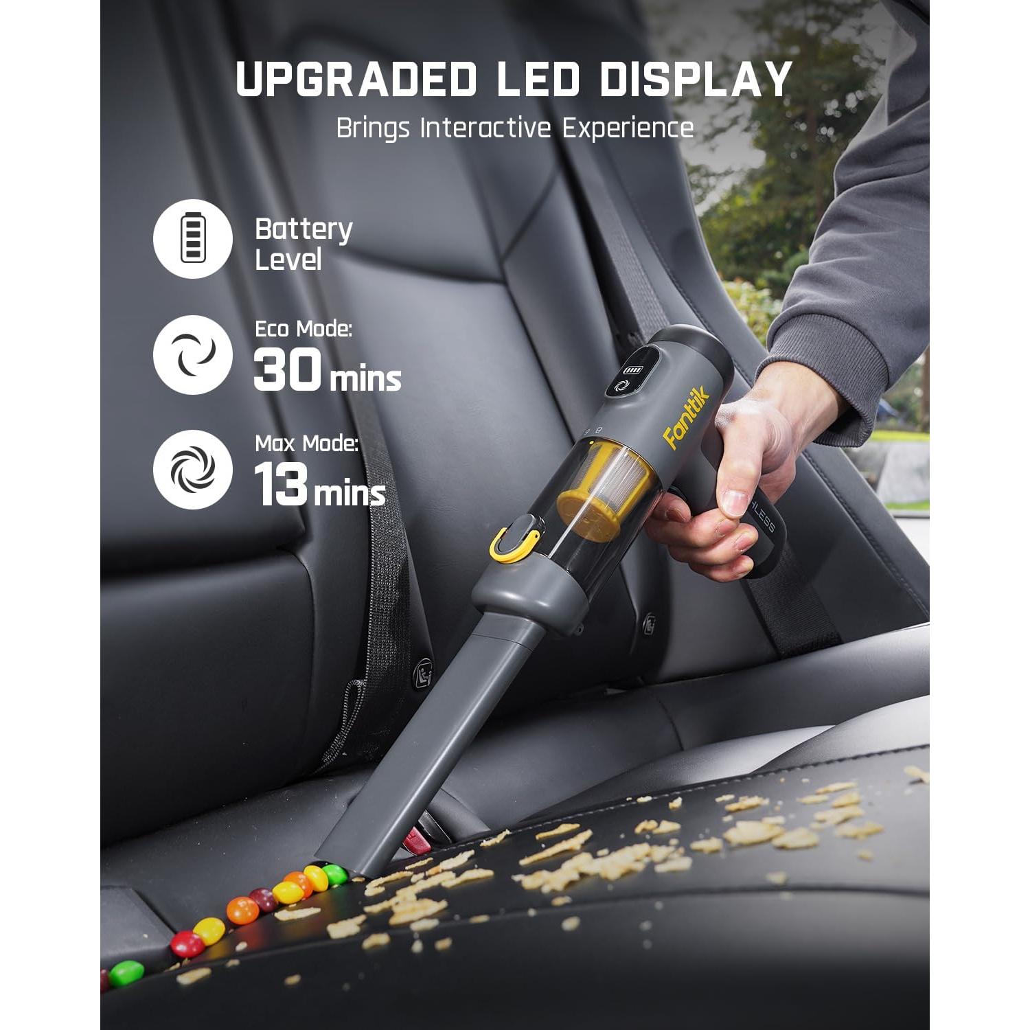 Aspiradora de Coche Fanttik Slim V9 Mix 4 en 1 Inalámbrica