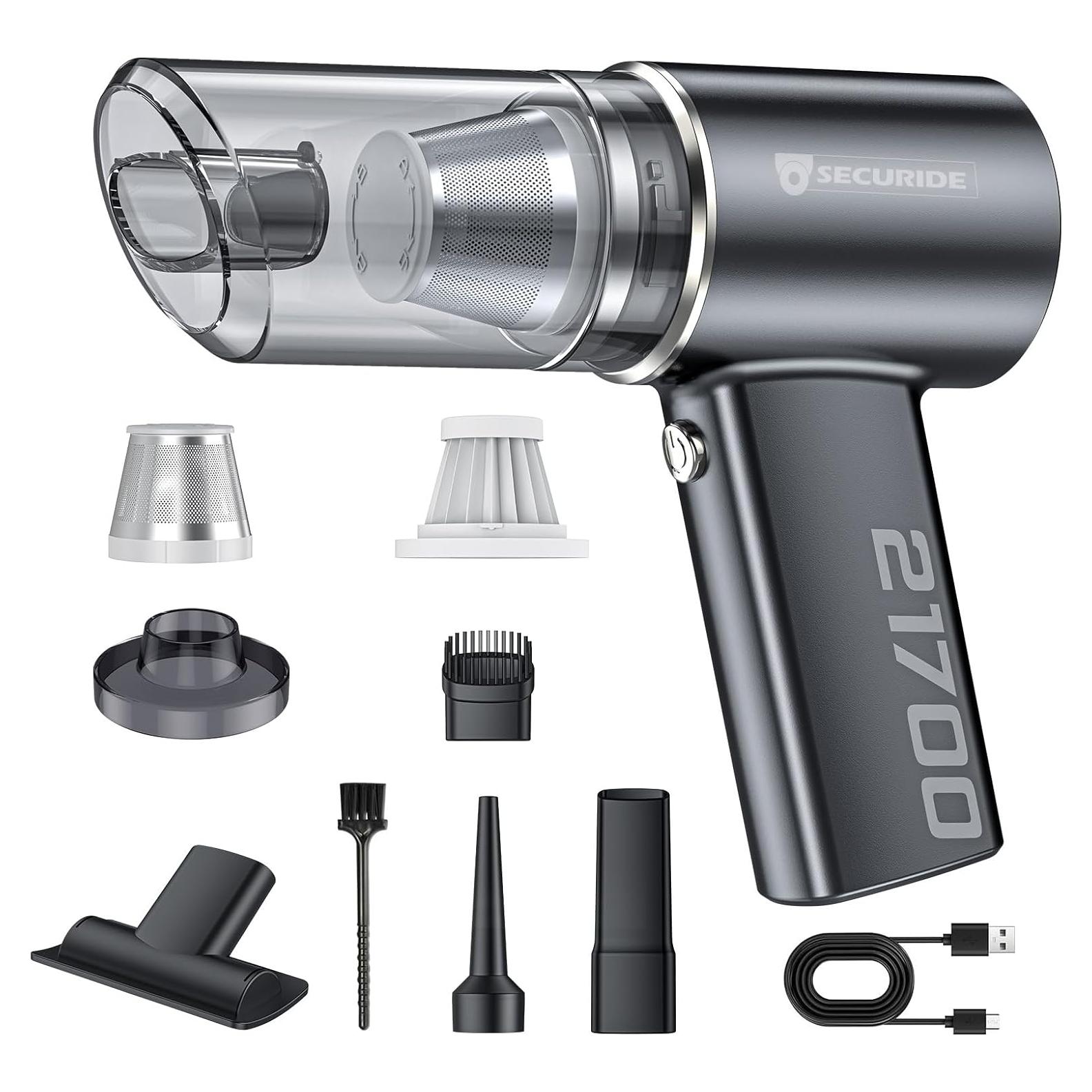 Aspiradora de Mano Inalámbrica SECURIDE 16000PA Recargable