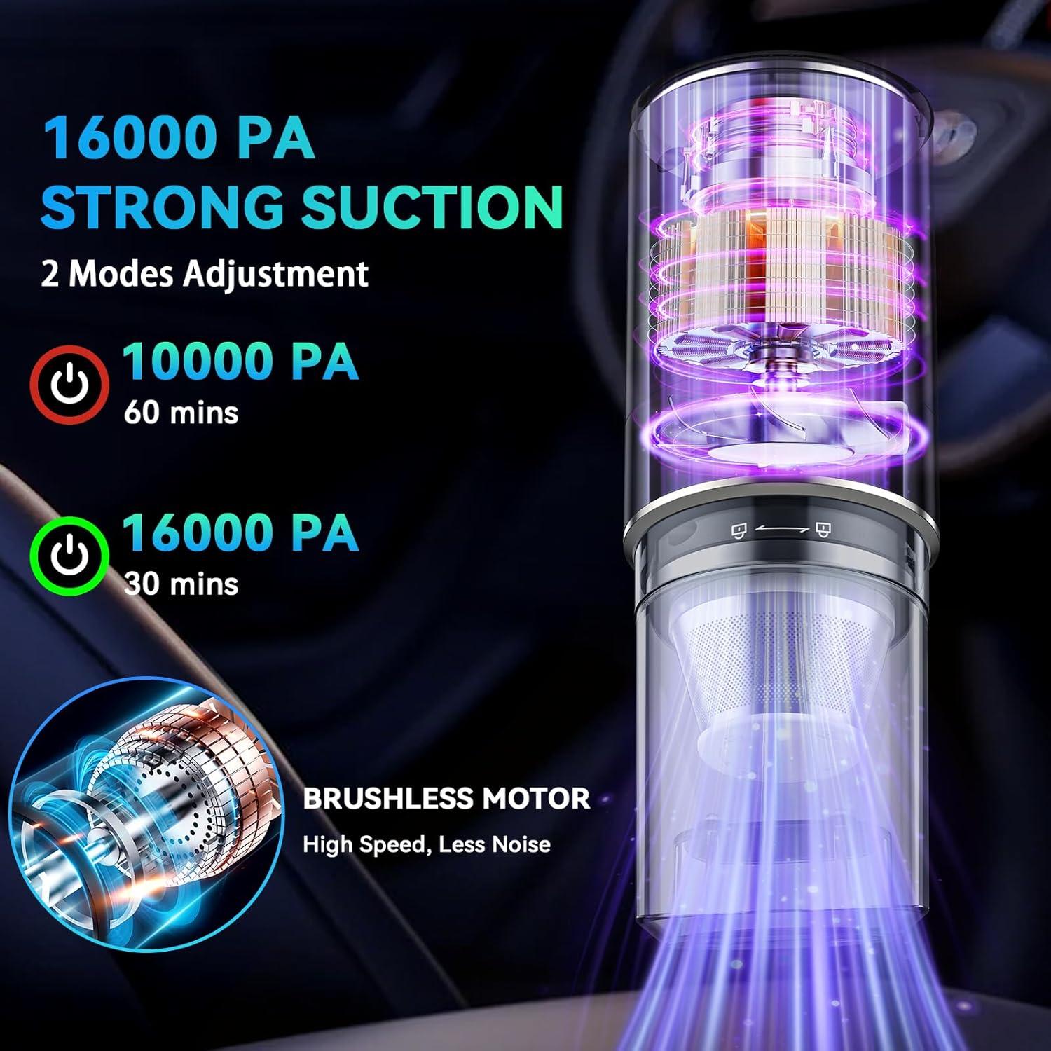 Aspiradora de Mano Inalámbrica SECURIDE 16000PA Recargable