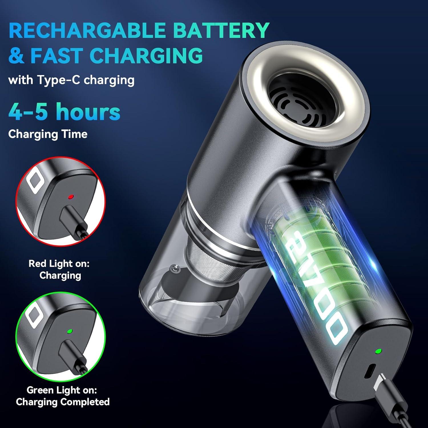 Aspiradora de Mano Inalámbrica SECURIDE 16000PA Recargable