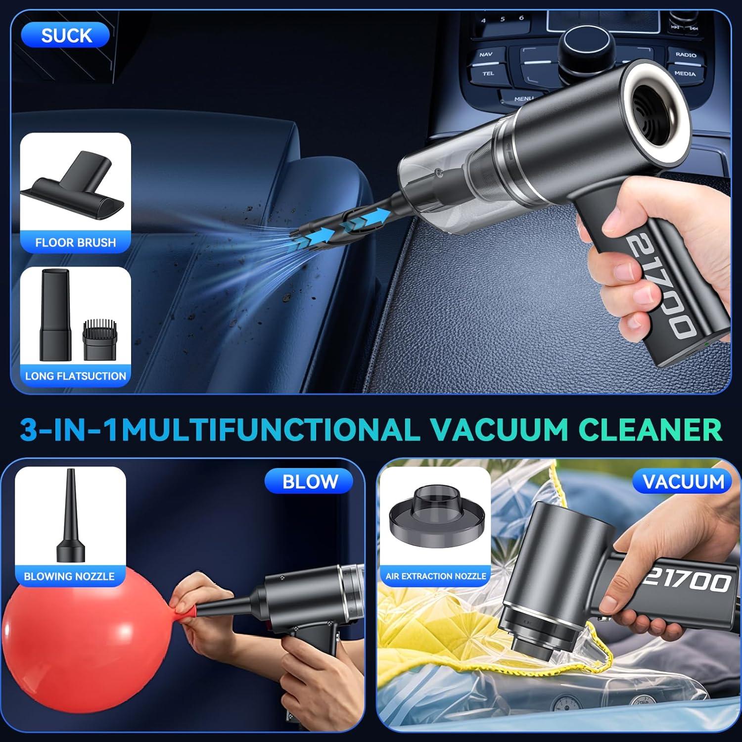 Aspiradora de Mano Inalámbrica SECURIDE 16000PA Recargable