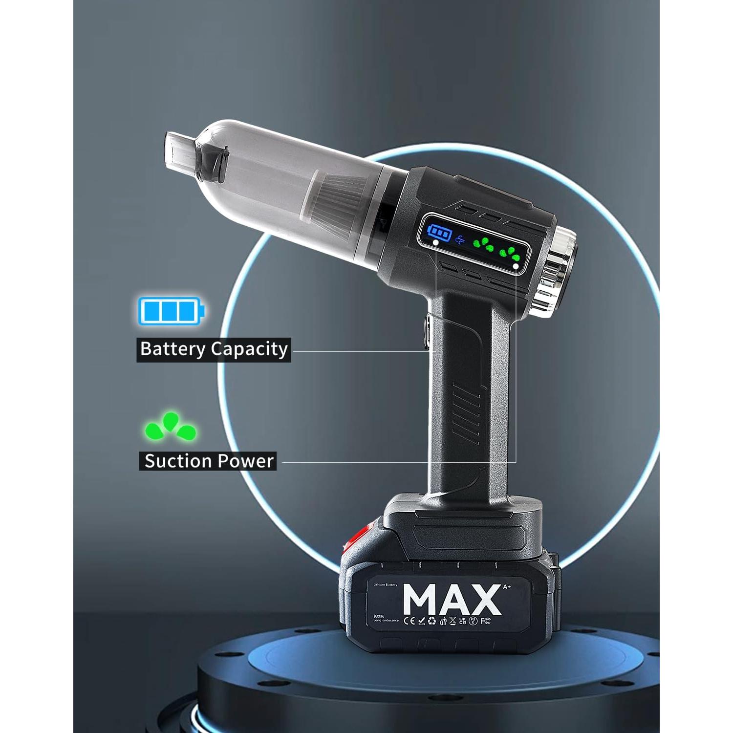 Aspiradora de Coche Quotor 23000Pa Inalámbrica Portátil