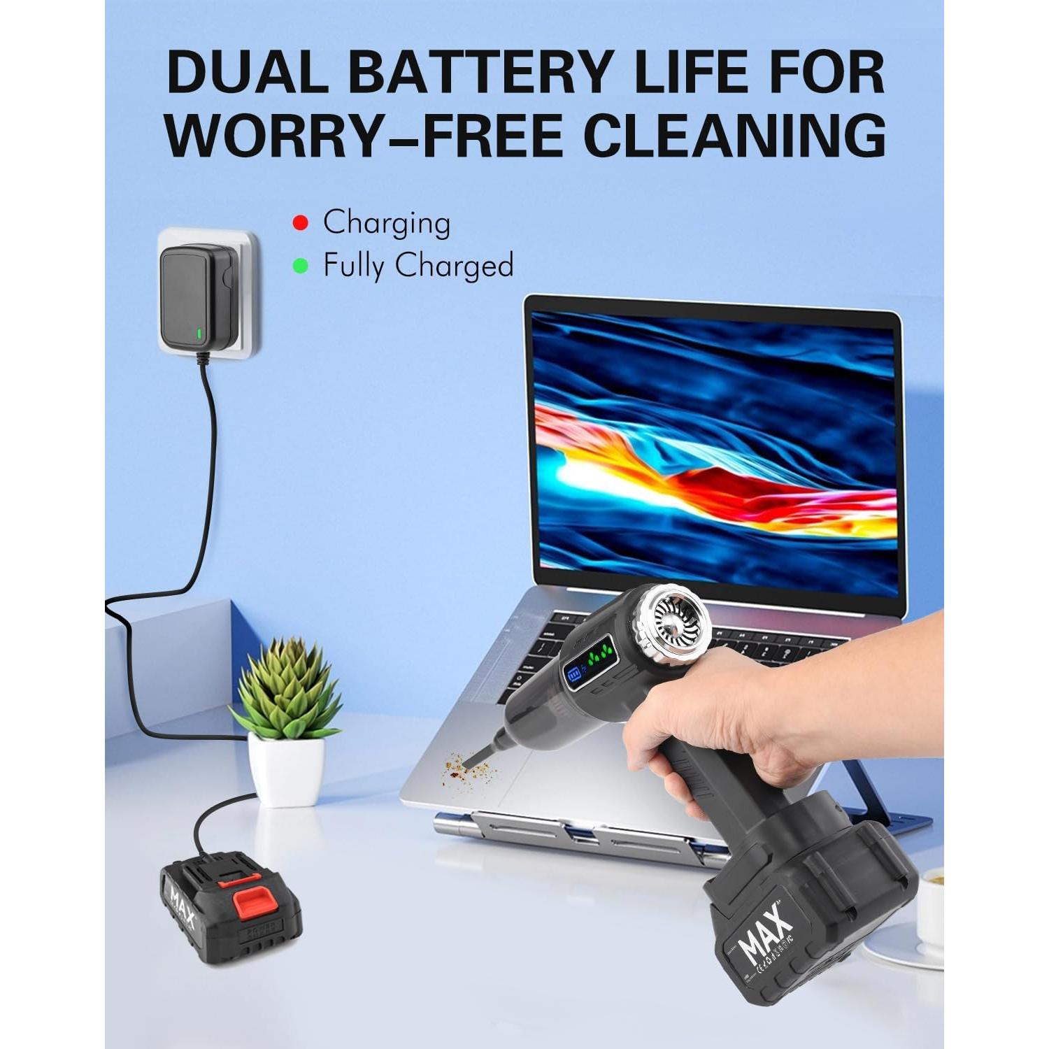 Aspiradora de Coche Quotor 23000Pa Inalámbrica Portátil