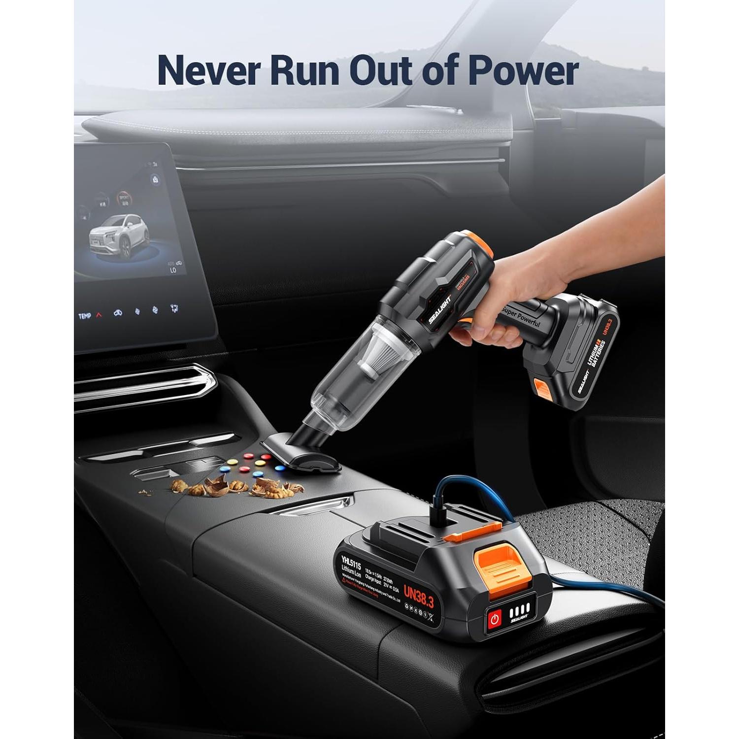 Aspiradora Portátil Inalámbrica SEALIGHT X1 Plus 21000PA