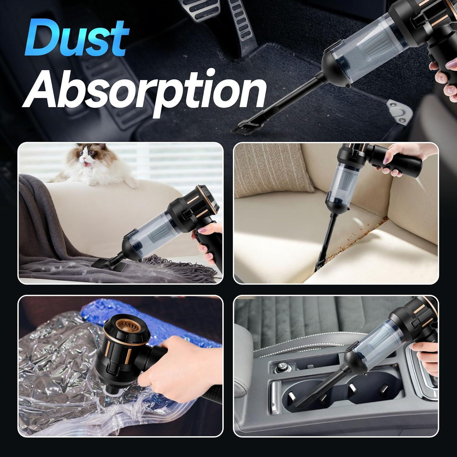 Aspiradora de Coche Inalámbrica Nvrtio CC-ZKJ-01 16KPa 4-en-1