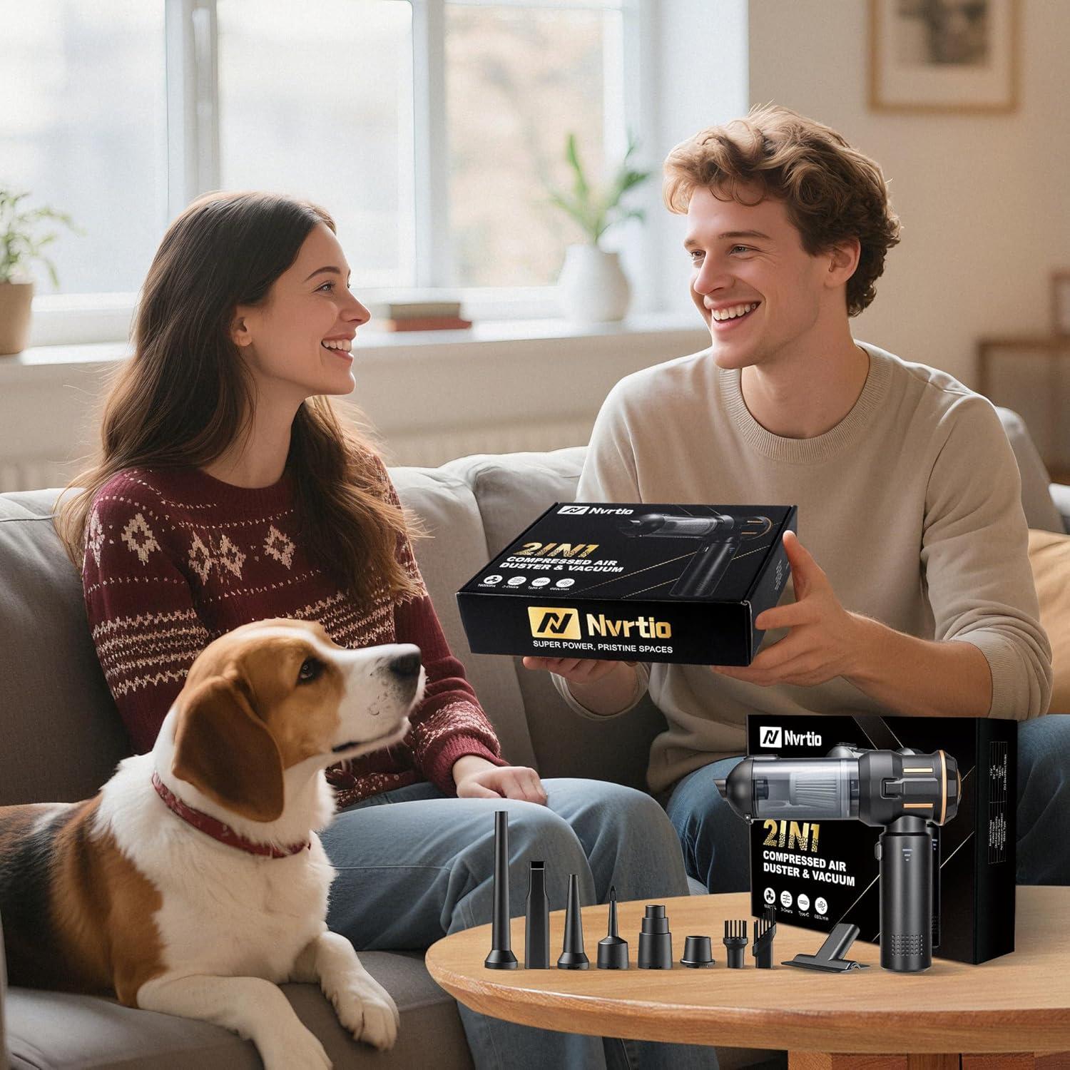 Aspiradora de Coche Inalámbrica Nvrtio CC-ZKJ-01 16KPa 4-en-1