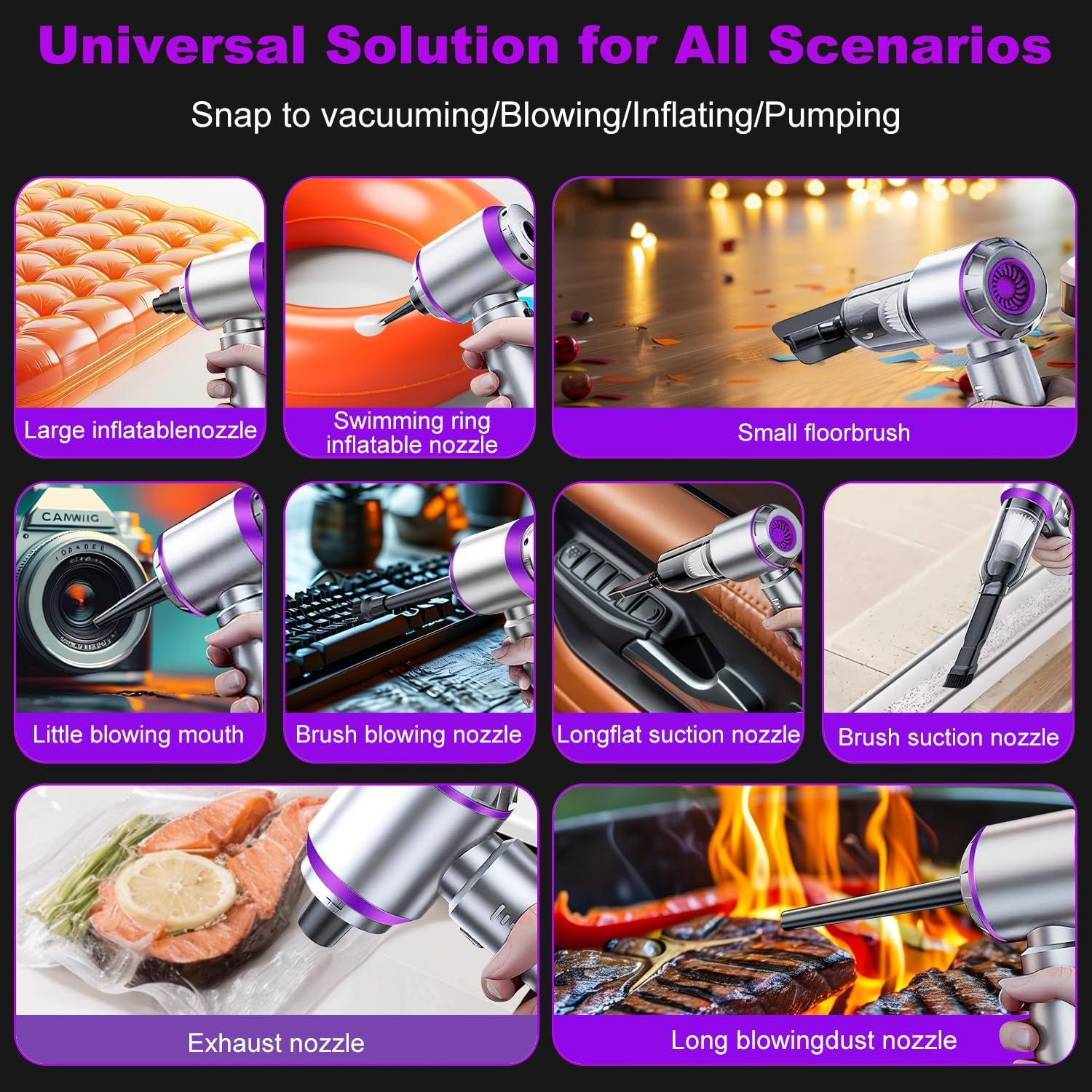 Aspiradora Portátil CLZFXS ST-6653 18000PA Sin Cable