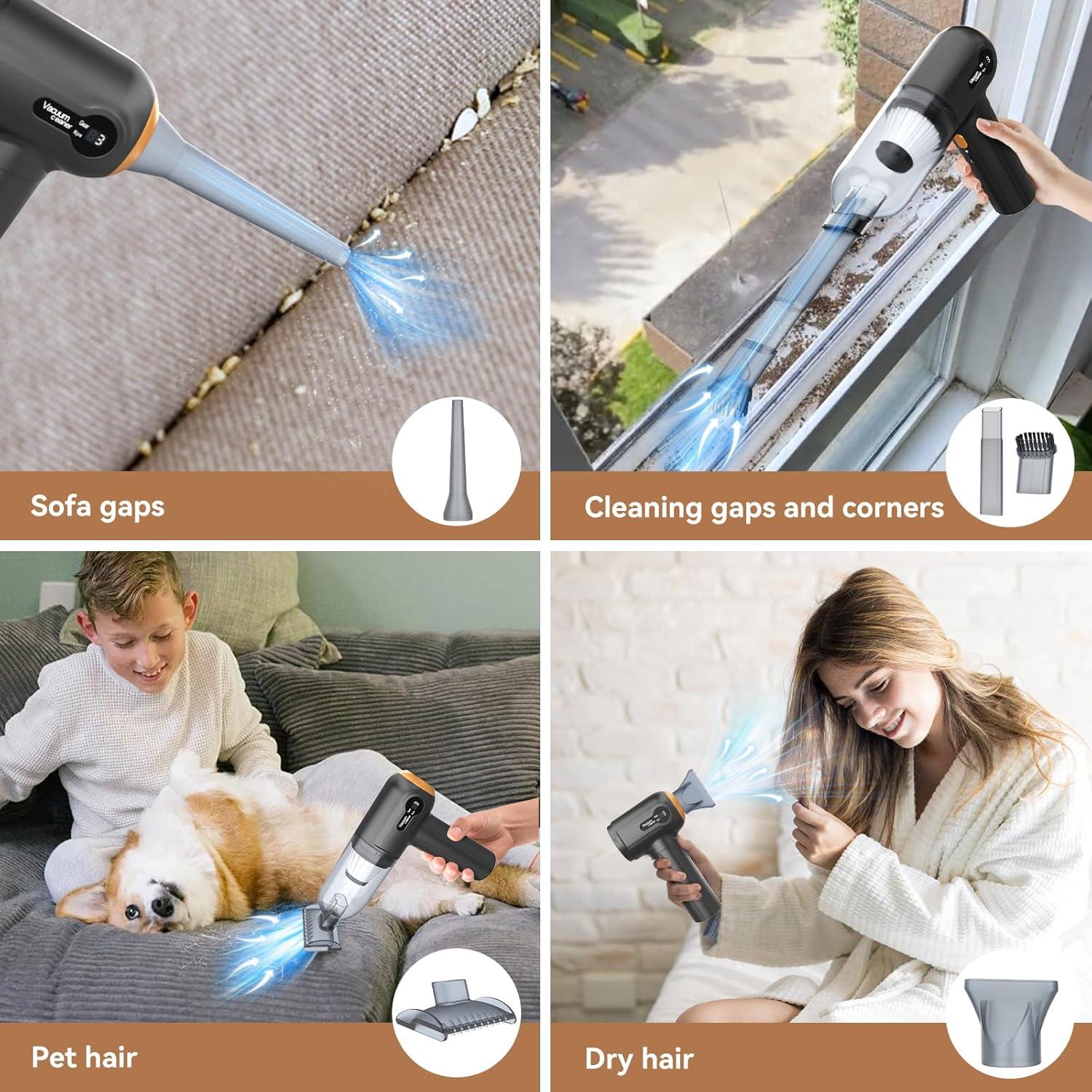 Aspiradora de Mano Inalámbrica Beautiq 15000Pa 120W