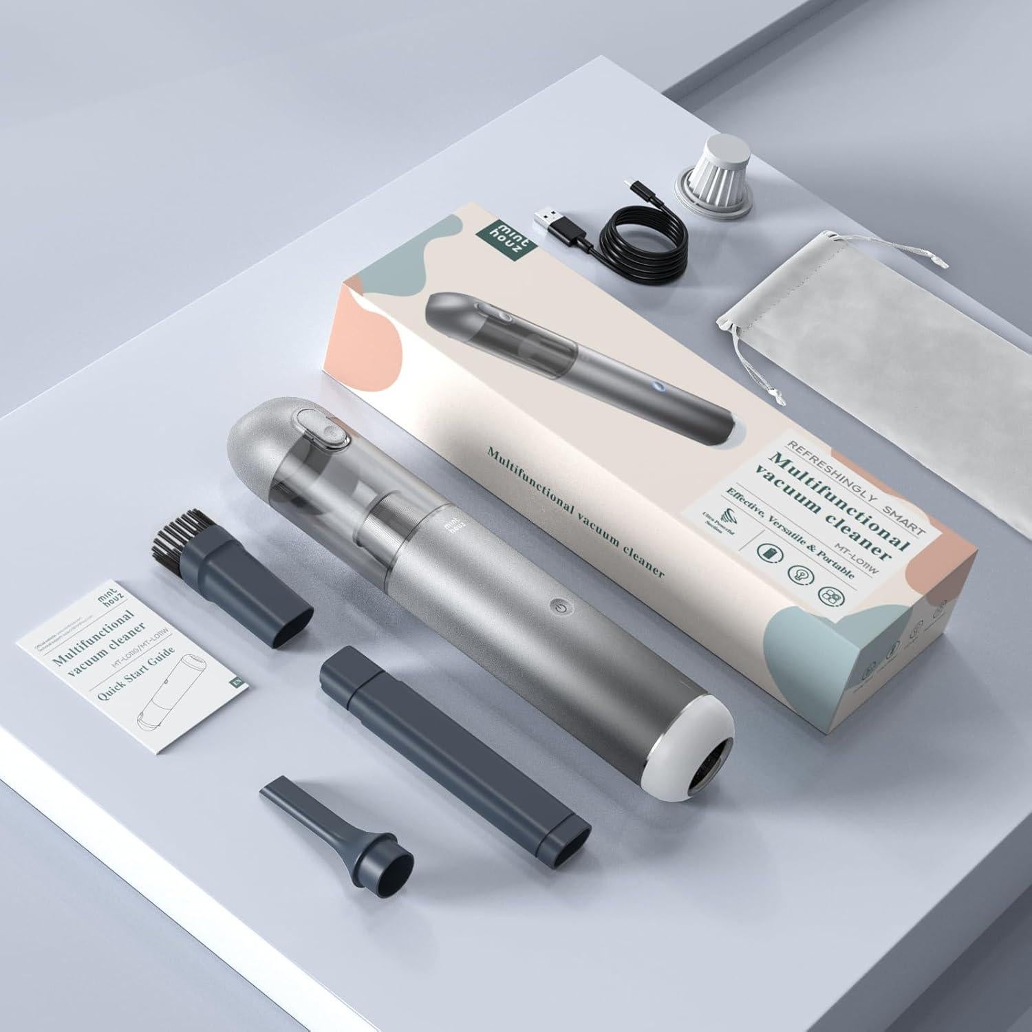 Aspiradora de Coche Portátil Minthouz L011G 120W 17000Pa