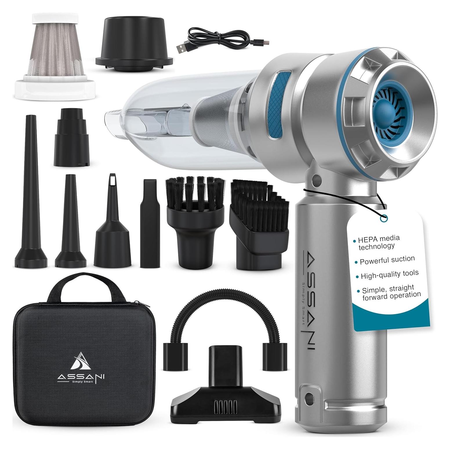 Aspiradora portátil Assani 3 en 1 15000PA inalámbrica con estuche