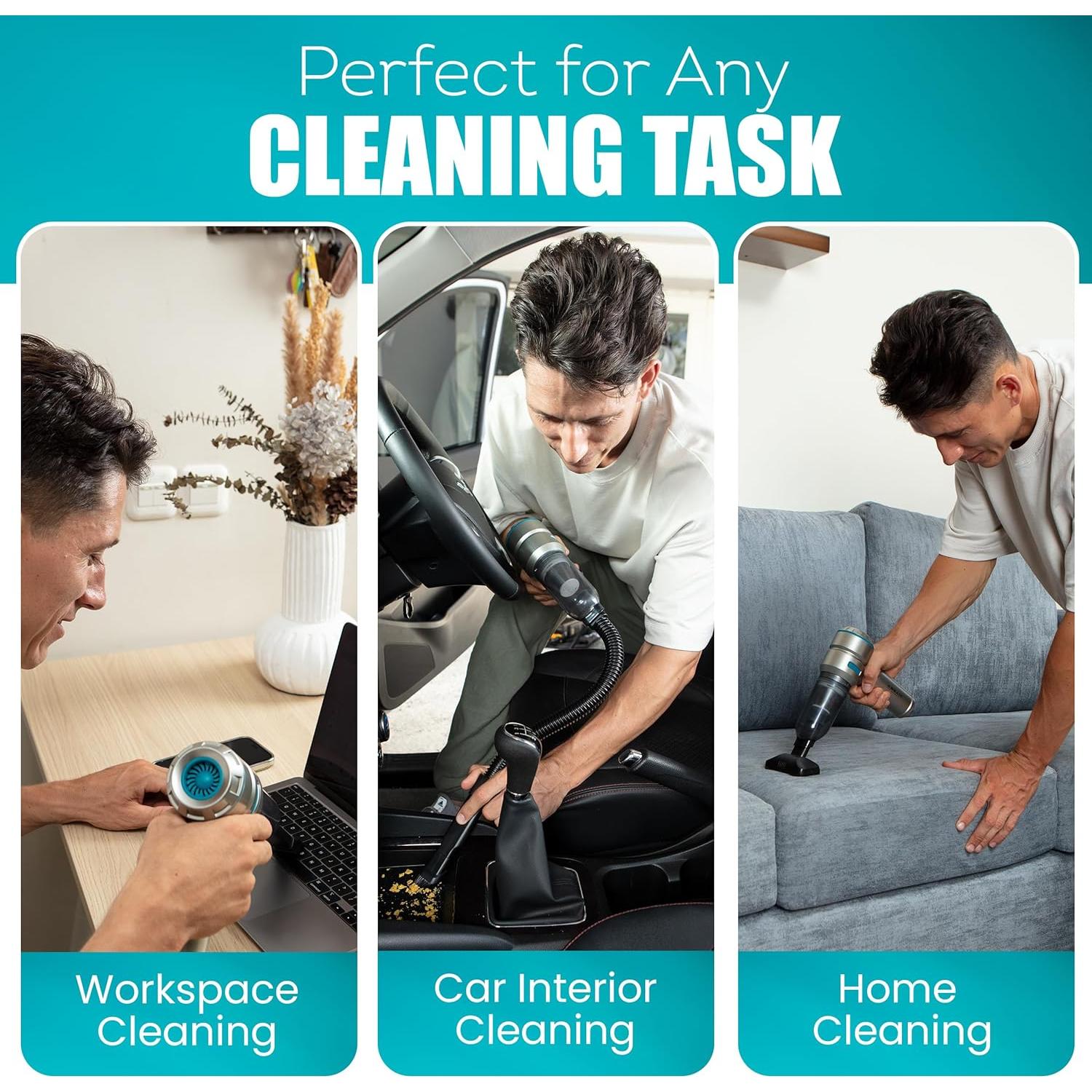 Aspiradora portátil Assani 3 en 1 15000PA inalámbrica con estuche