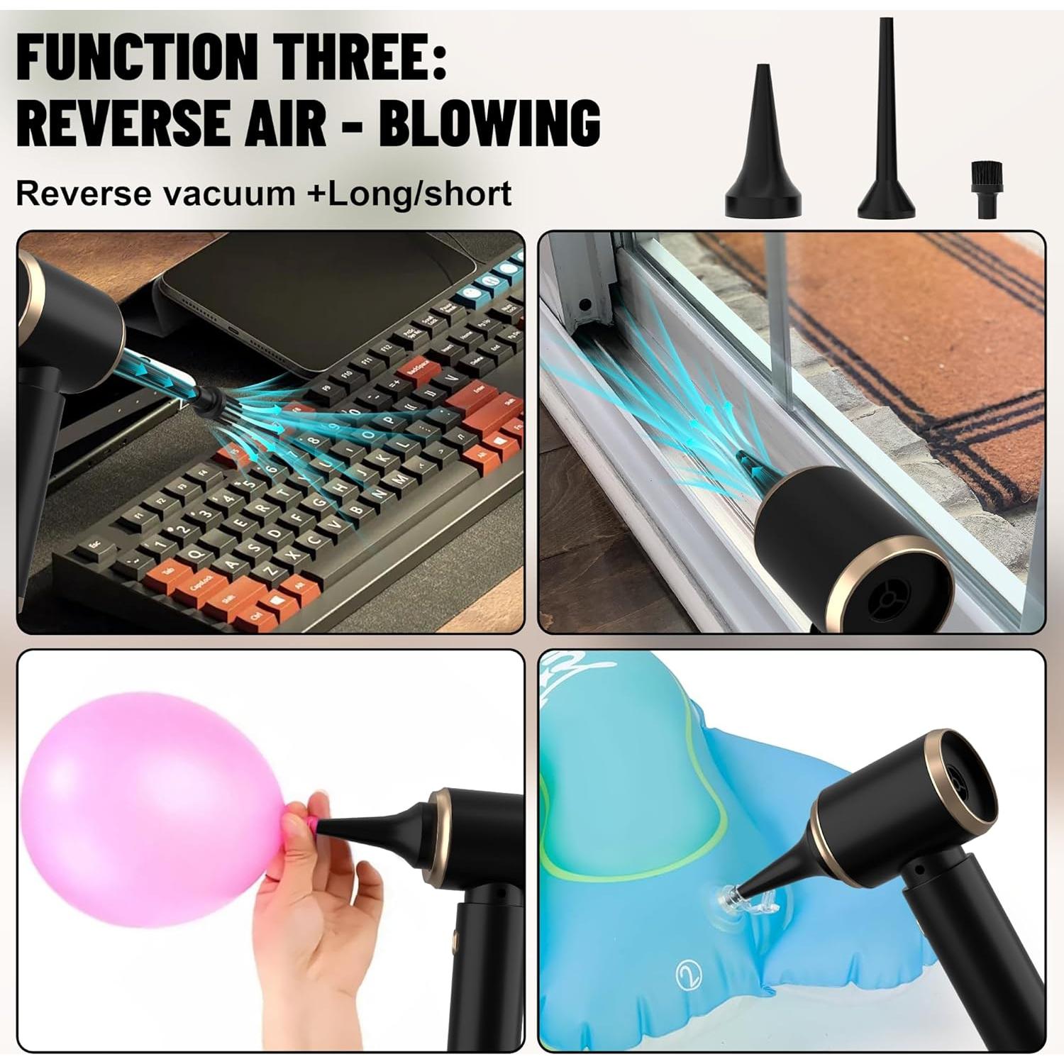 Aspiradora de Mano Portátil LAZYROSY WZ-VC320 20000PA Sin Cable