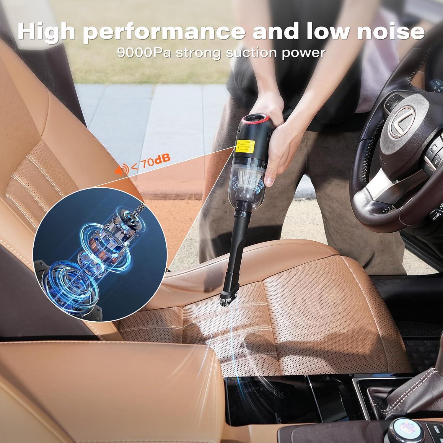 Aspiradora Inalámbrica APPS2Car WT-US-CV1 9000Pa 3 en 1