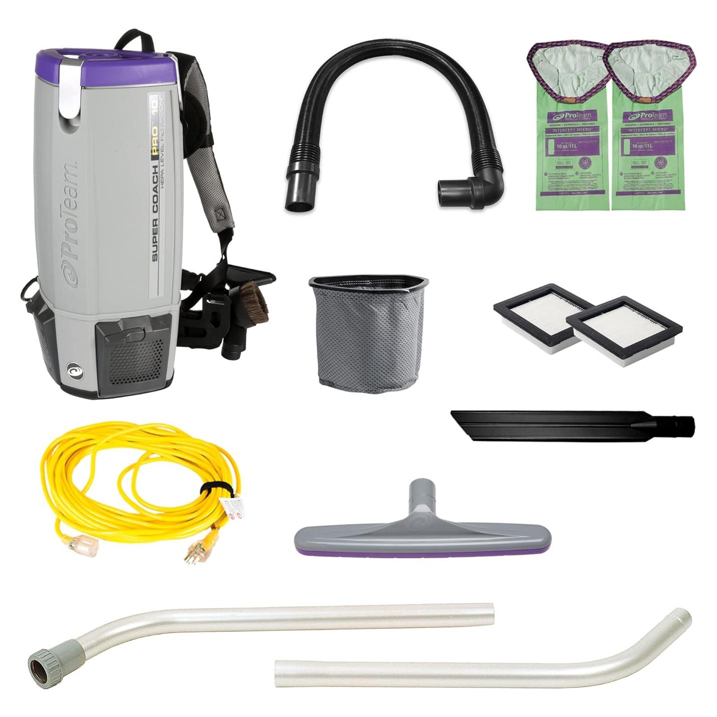 Aspiradora Comercial ProTeam Super Coach Pro 10 con Kit 9.46L