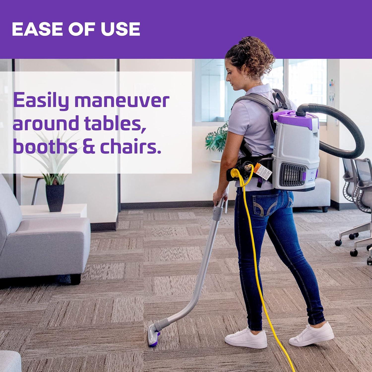 Aspiradora de Mochila Comercial ProTeam 3qt con Kit Multi-Superficie