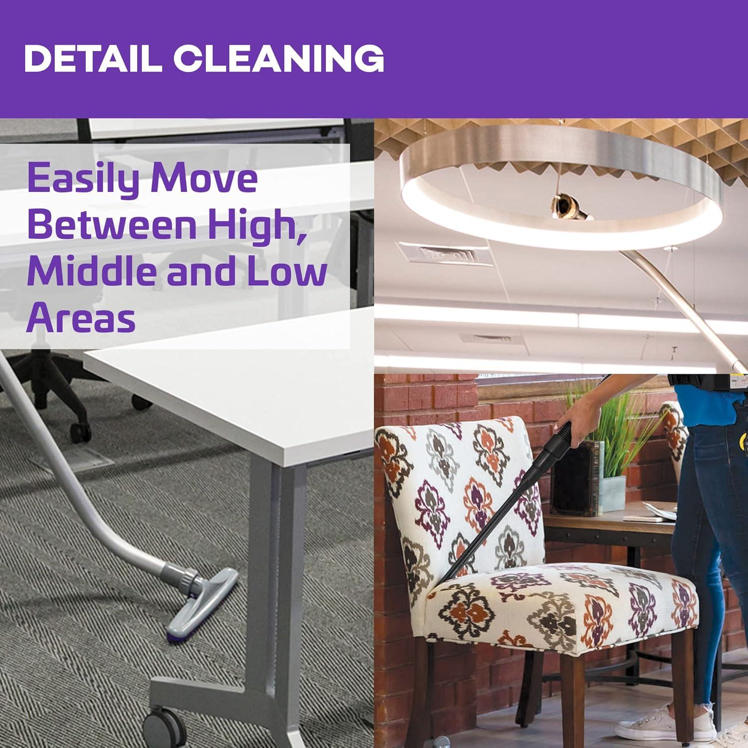 Aspiradora de Mochila Comercial ProTeam 3qt con Kit Multi-Superficie