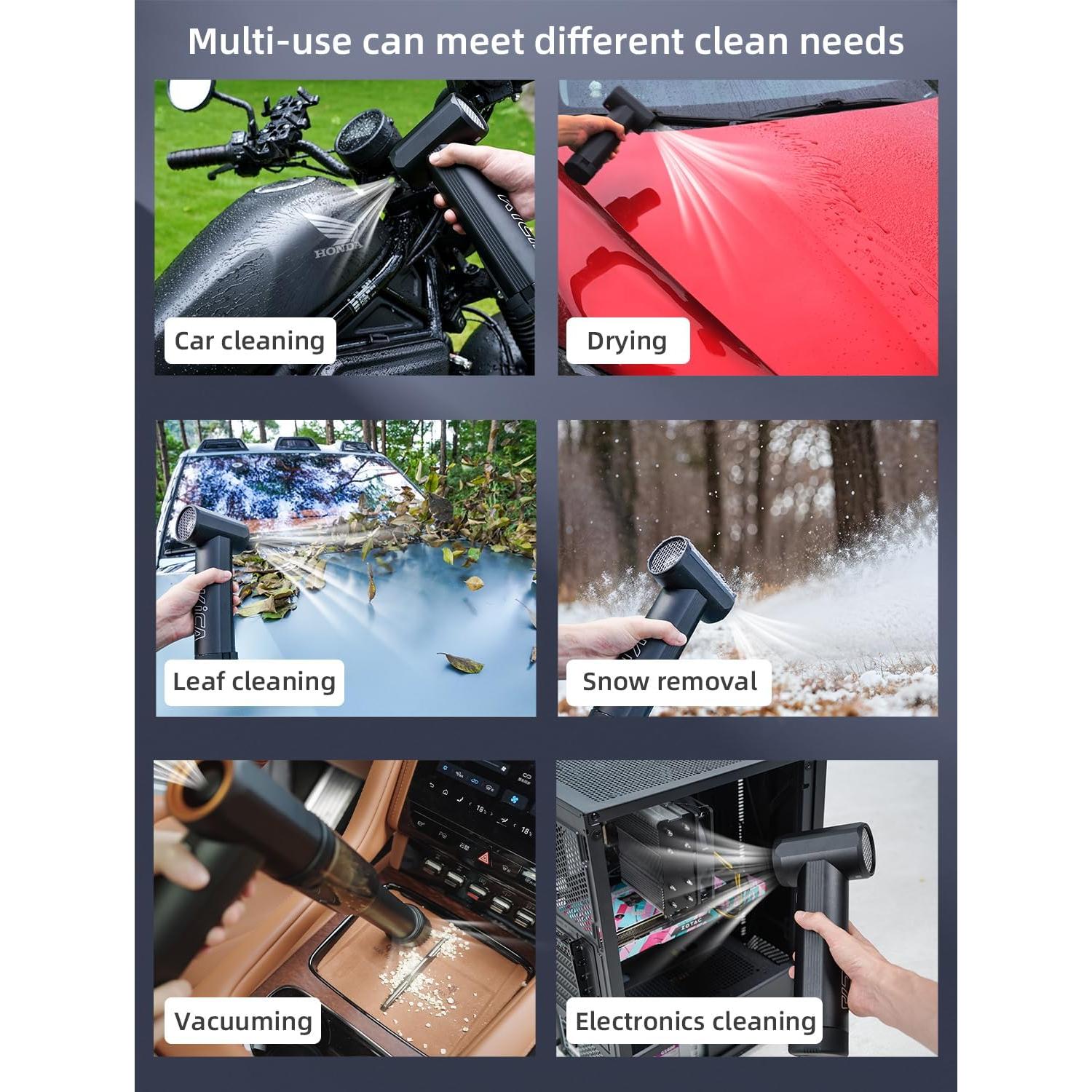 Secador de Aire Portátil KiCA JetFan MAX - 785W, 6 Baterías 4000mAh