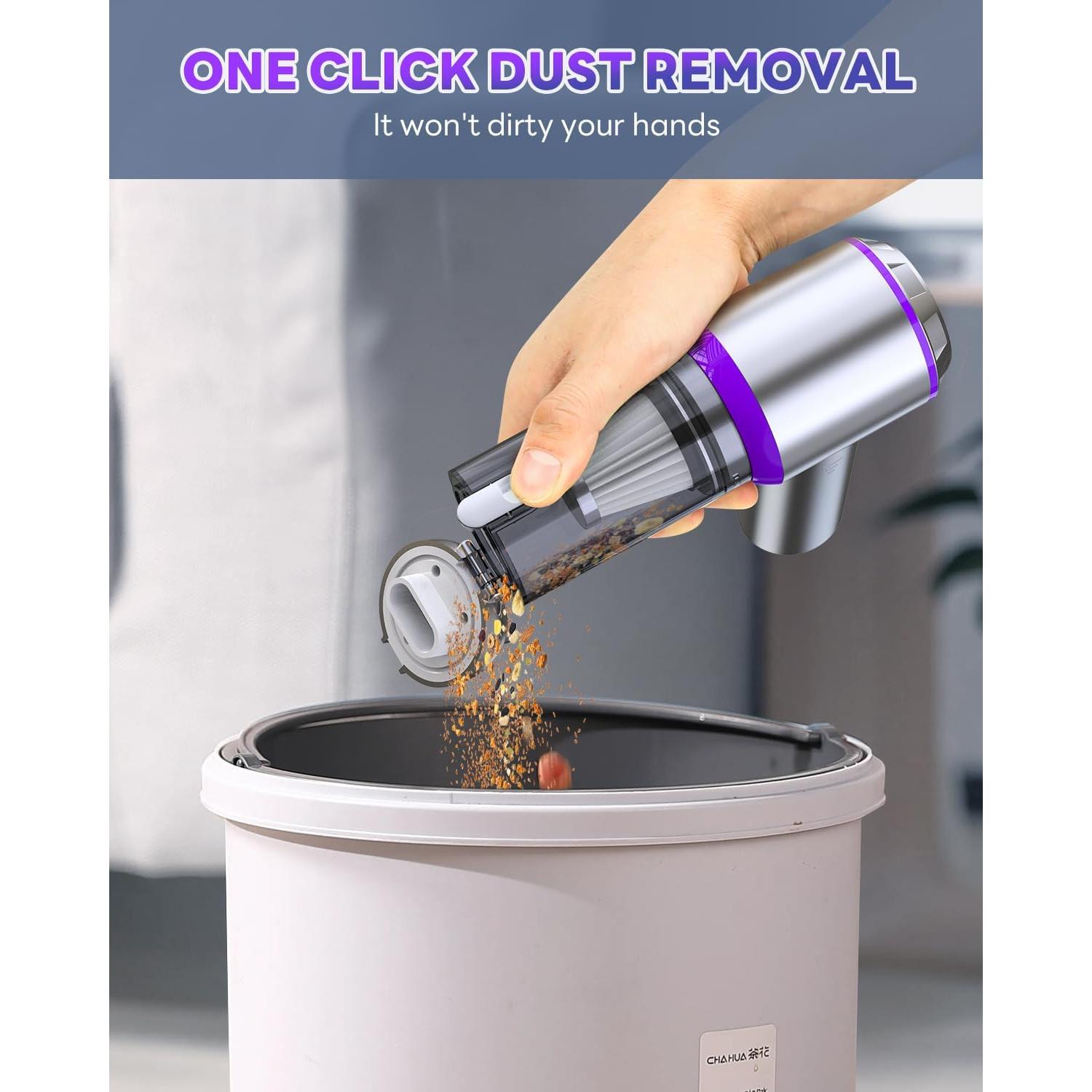 Aspiradora de Coche Portátil Milunho 15000PA Sin Cable 4-en-1