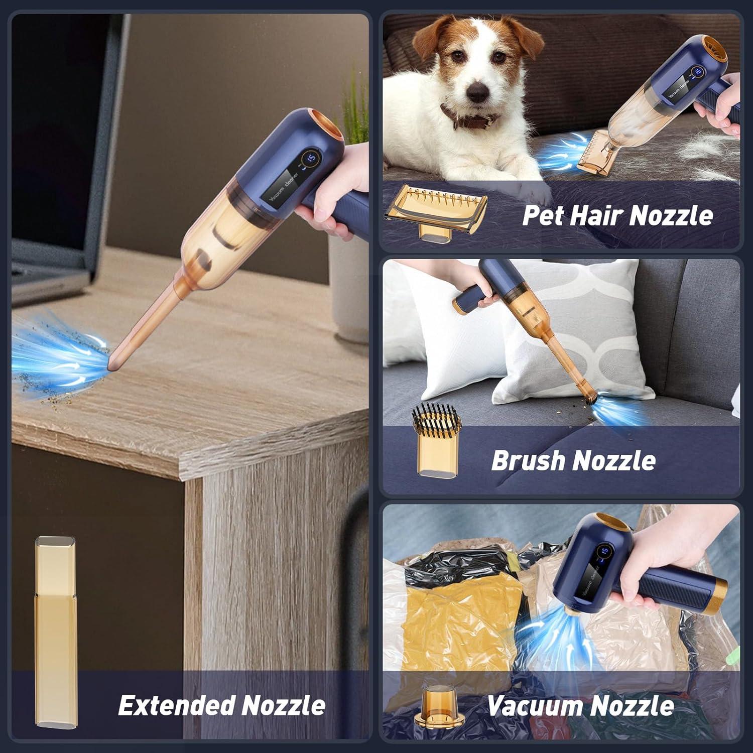 Aspiradora de Coche Musclez VC-02 Inalámbrica 15000PA Azul