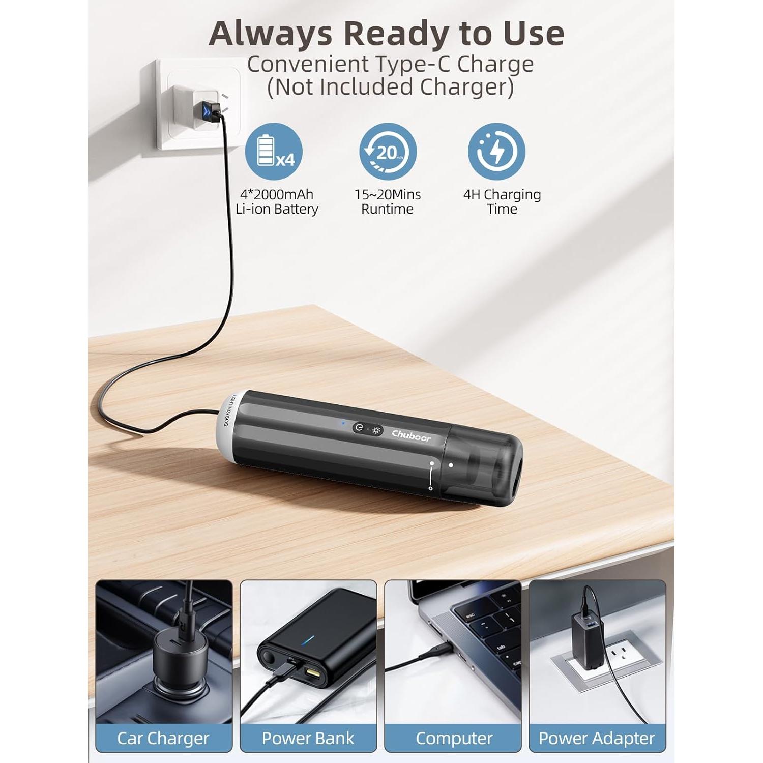 Aspiradora de Mano Inalámbrica Chuboor P13 120W 14kPa