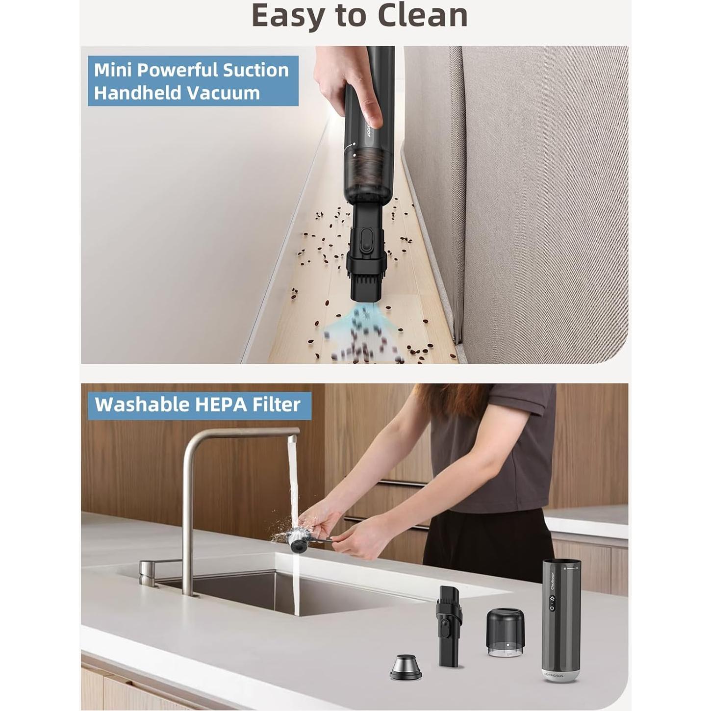 Aspiradora de Mano Inalámbrica Chuboor P13 120W 14kPa